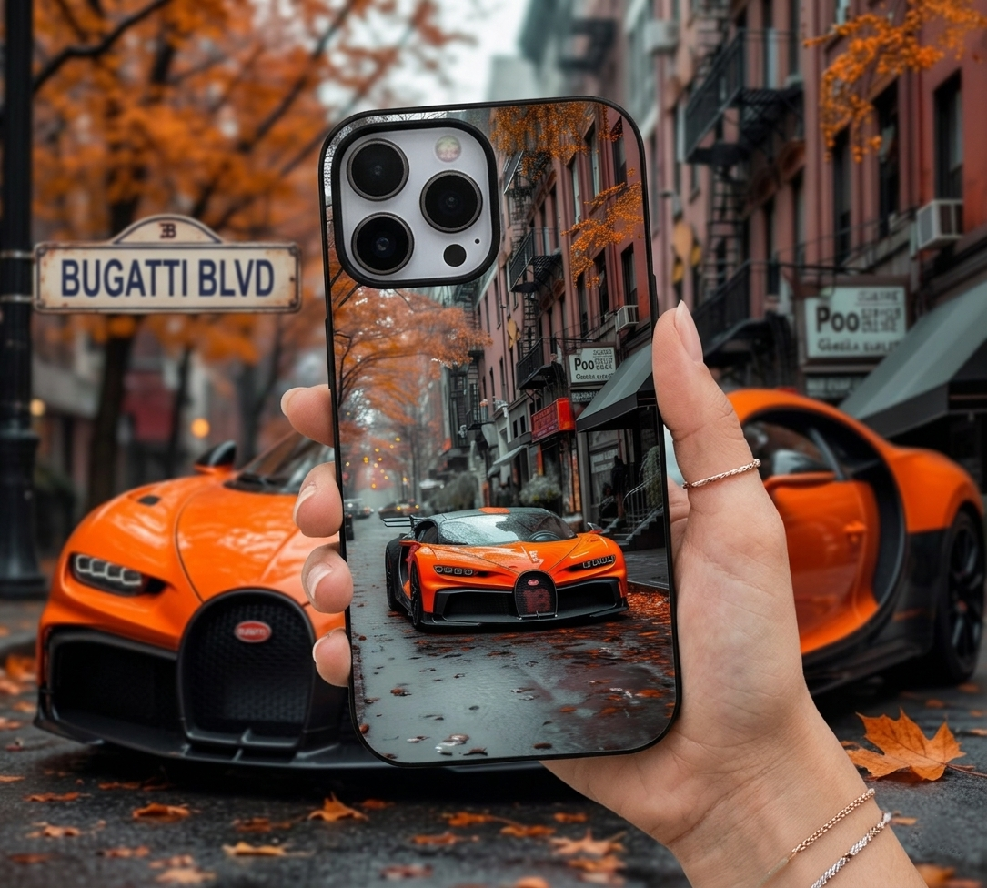Orange Bugatti Autumn Street Case