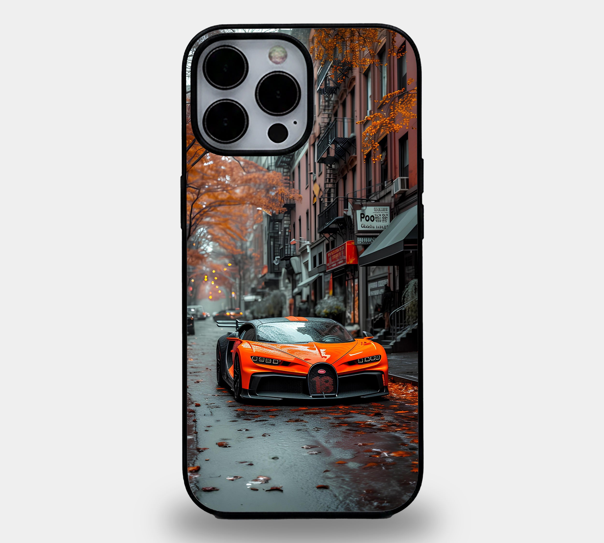 Orange Bugatti Autumn Street Case
