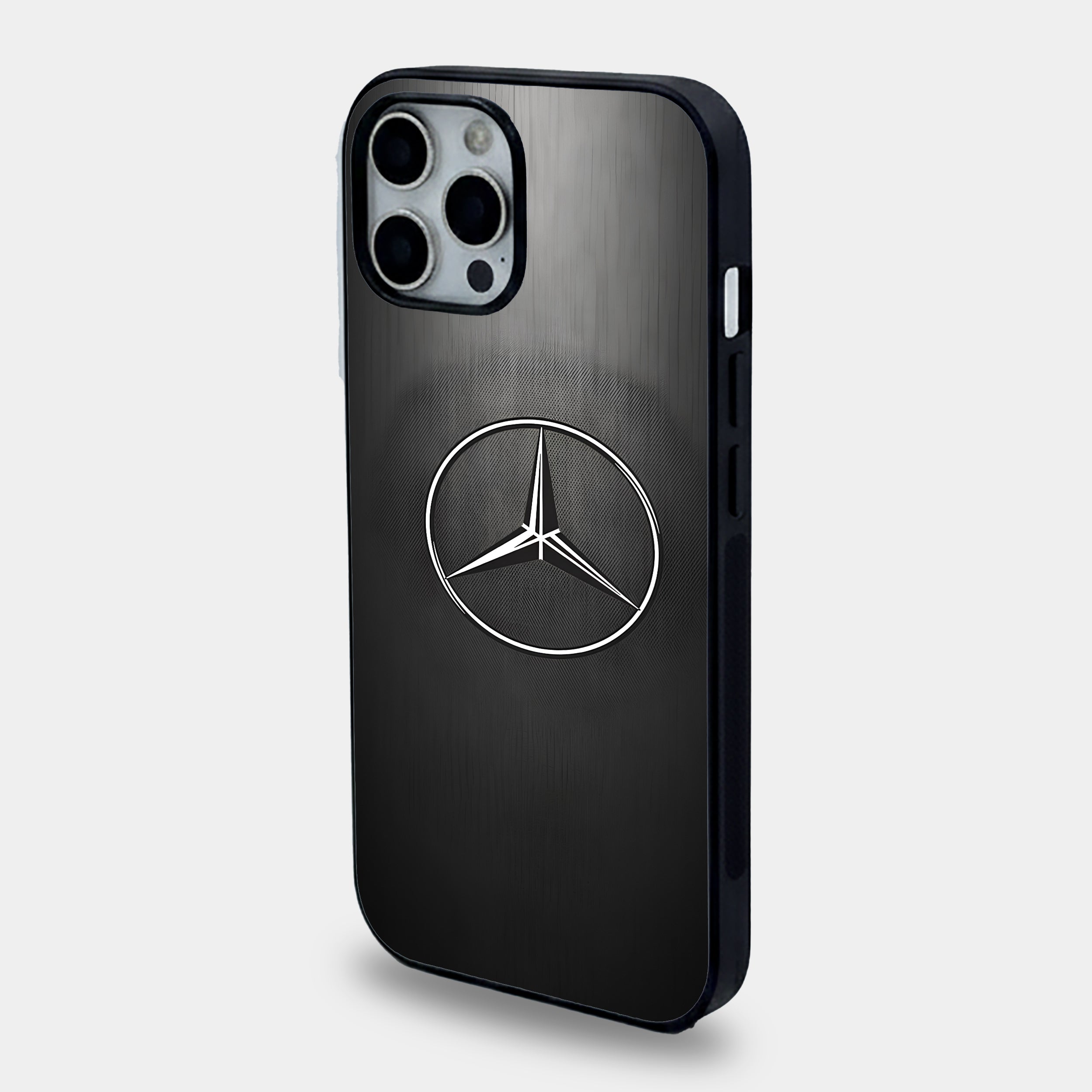 Brushed Metal Mercedes Logo Case