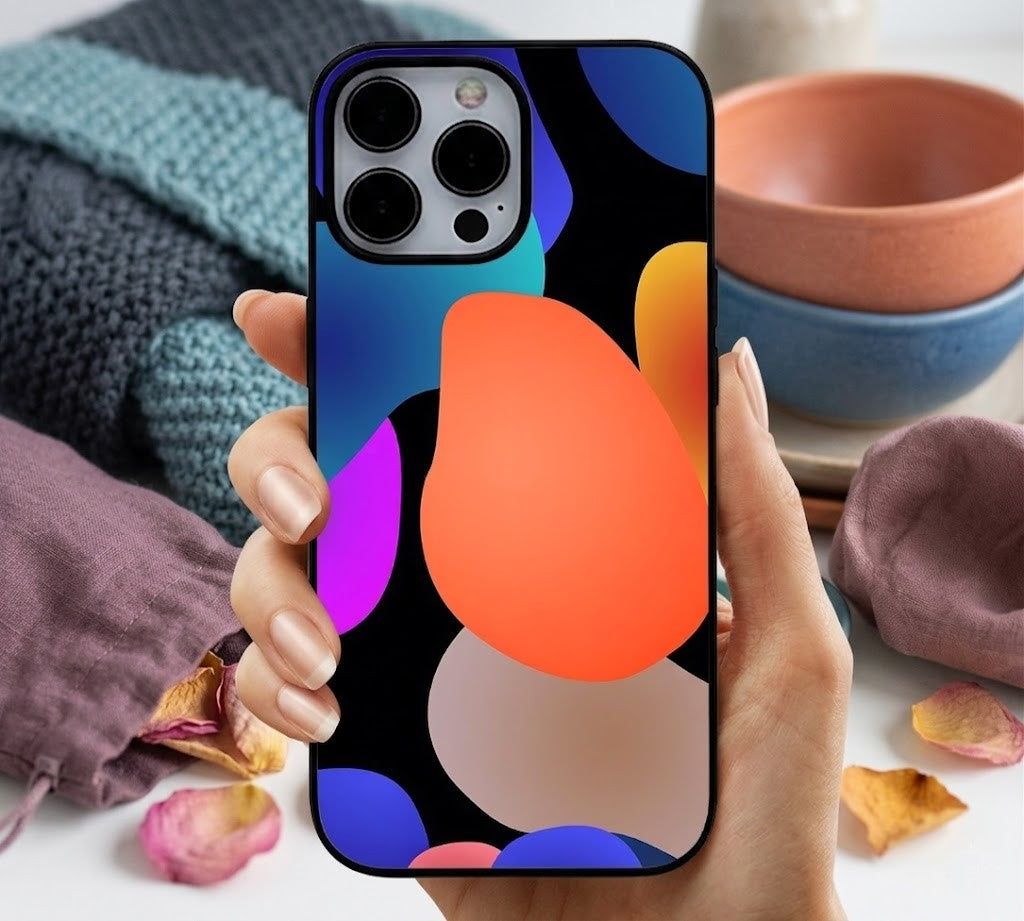 Premium Abstract Fluid Blobs | Premium Glass iPhone & Samsung Mobile Cover Case