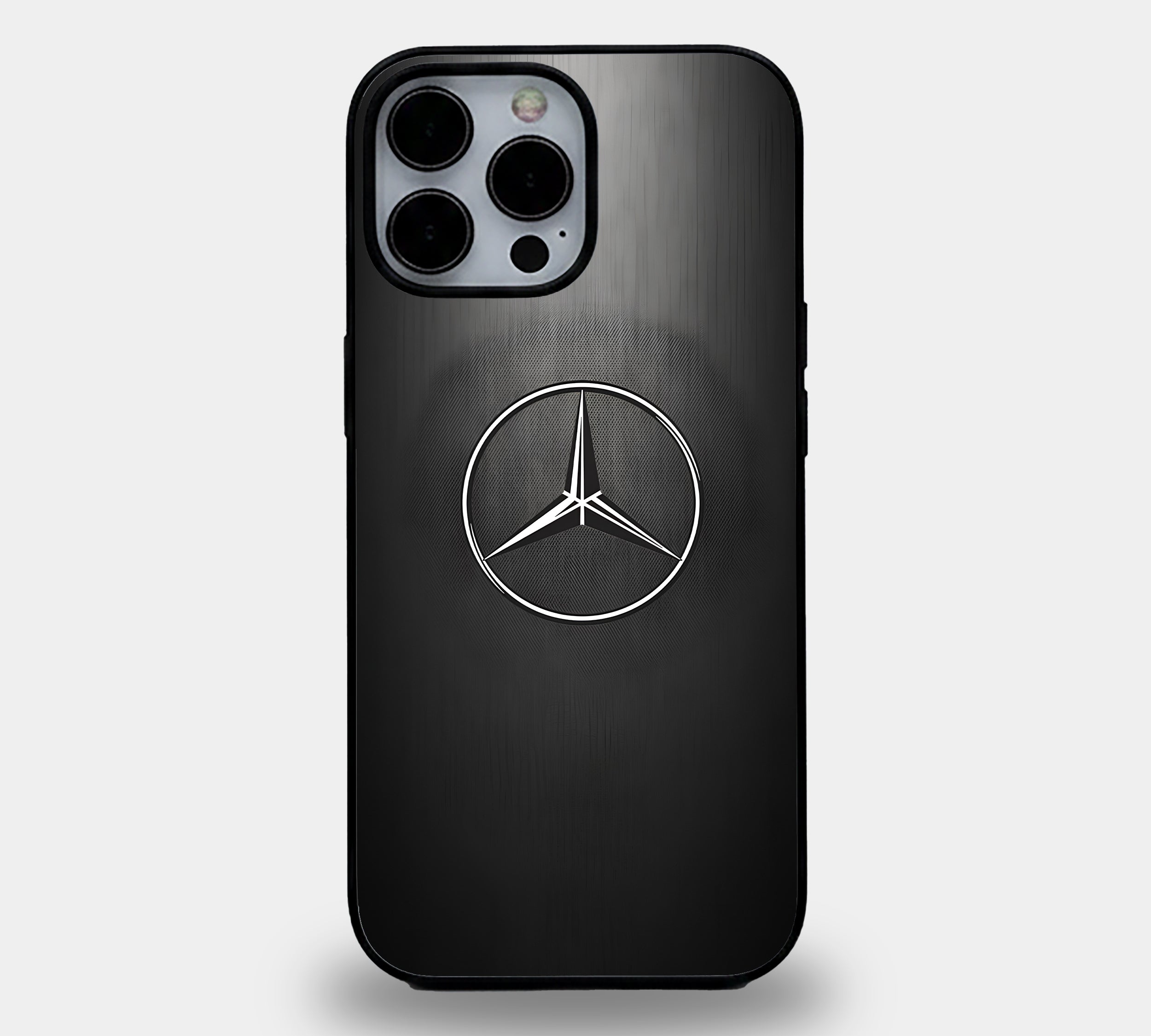 Brushed Metal Mercedes Logo Case