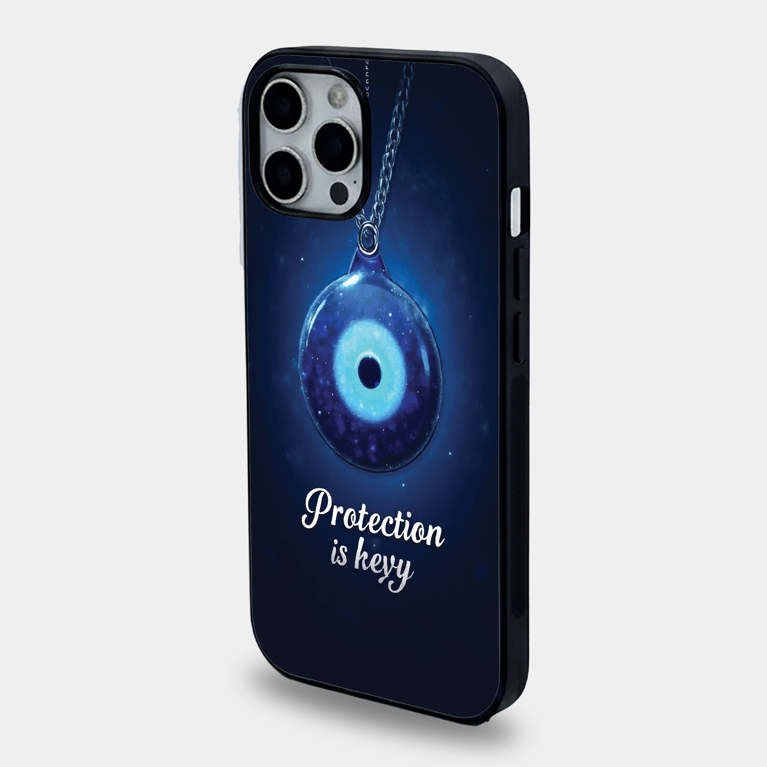 Cosmic Evil Eye Amulet Glass Pendant | Premium Glass iPhone Mobile Cover Case