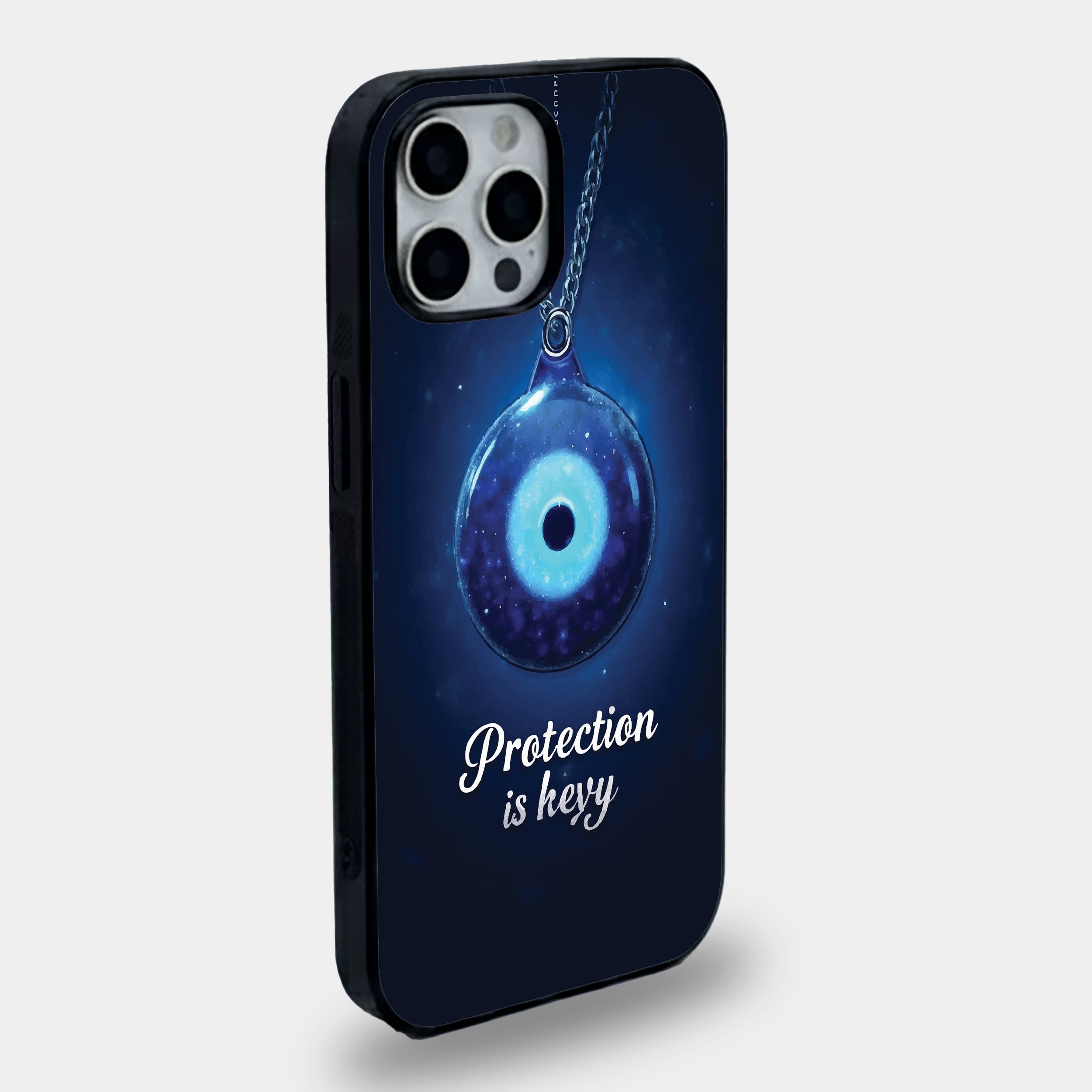 Cosmic Evil Eye Amulet Glass Pendant | Premium Glass iPhone Mobile Cover Case