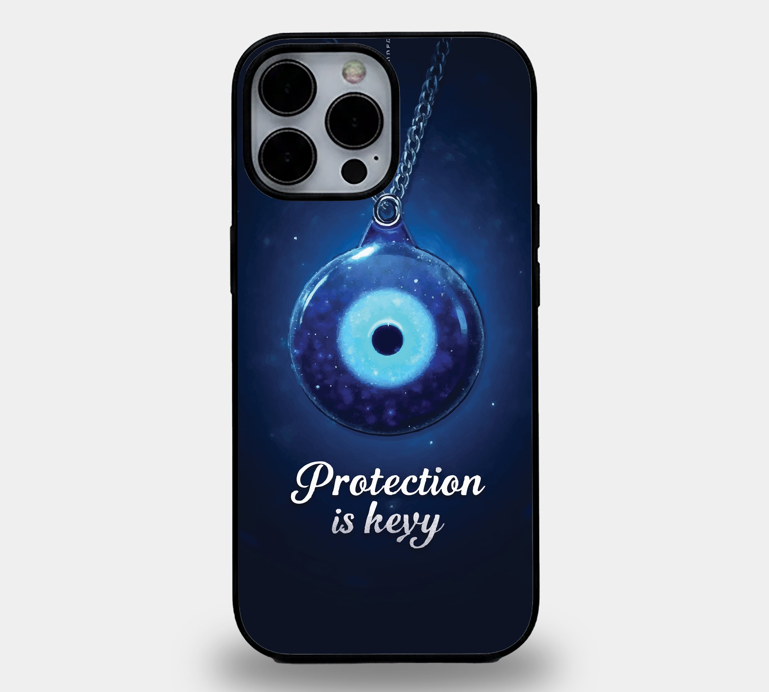 Cosmic Evil Eye Amulet Glass Pendant | Premium Glass iPhone Mobile Cover Case