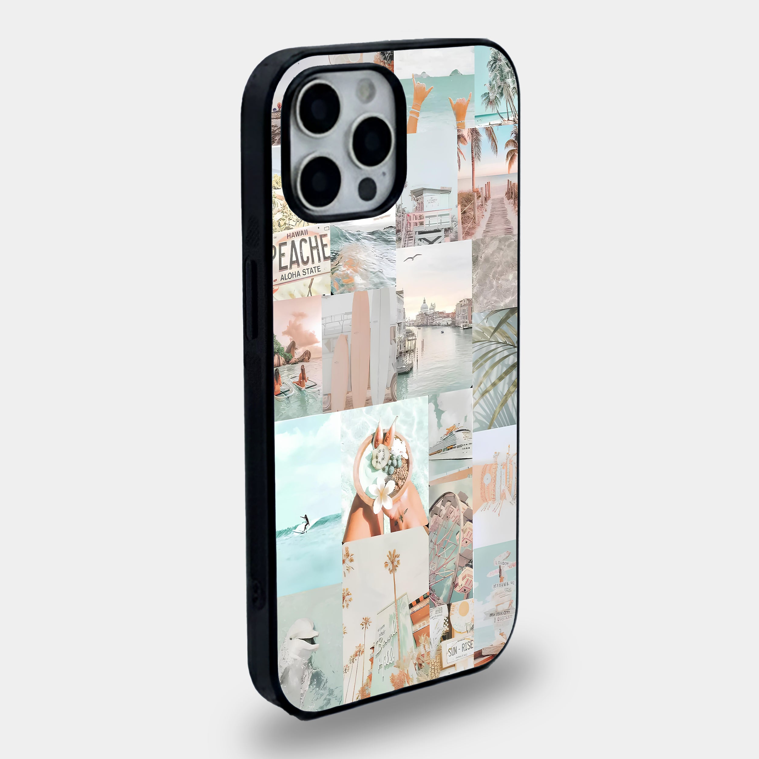 Wanderlust Collage | Premium Glass iPhone & Samsung Mobile Cover Case