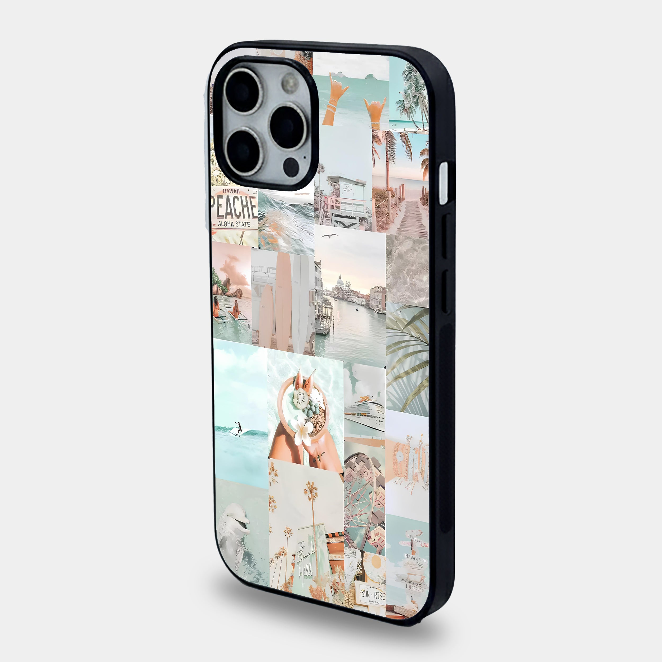 Wanderlust Collage | Premium Glass iPhone & Samsung Mobile Cover Case