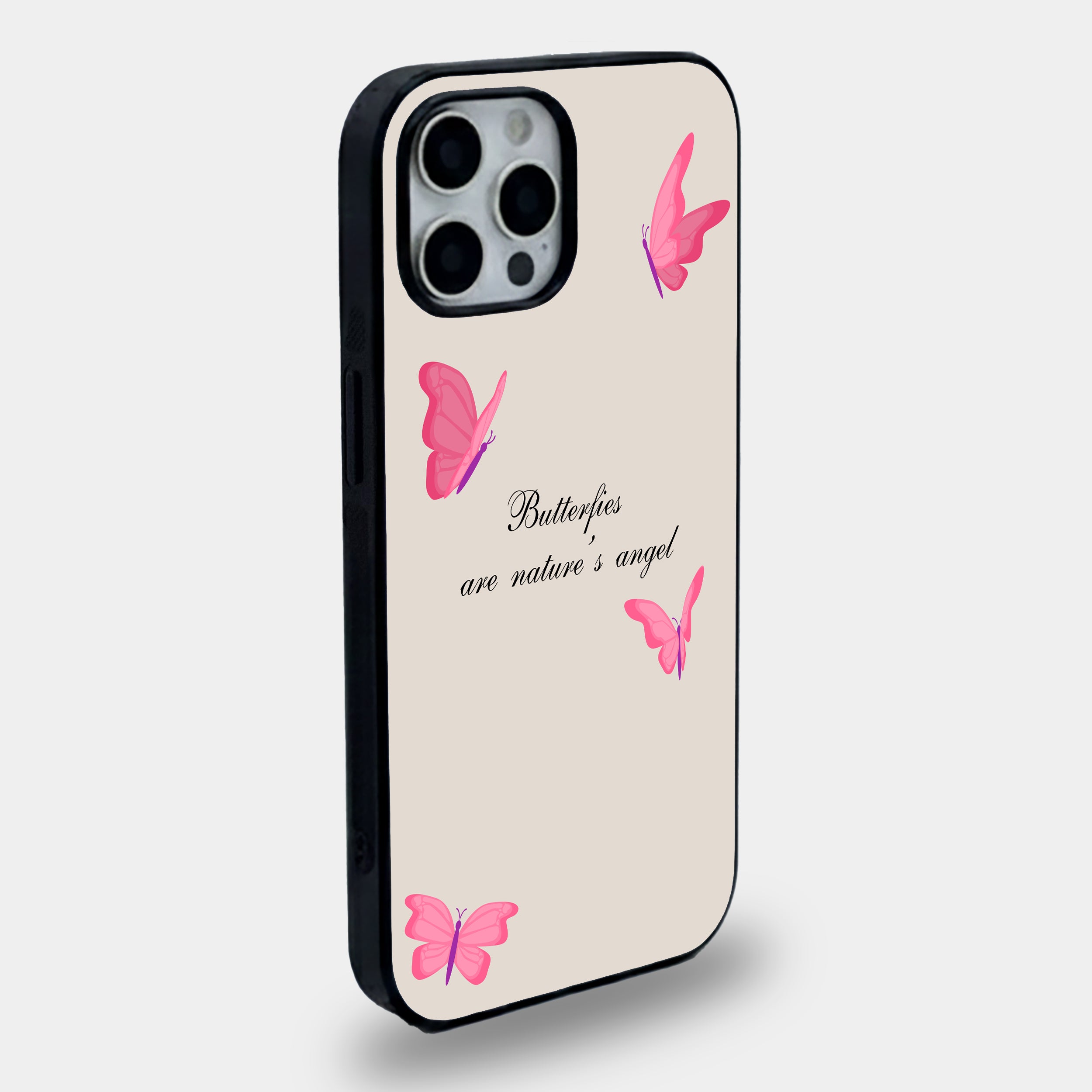 Nature’s Angel Butterflies | Premium Glass iPhone Mobile Cover Case