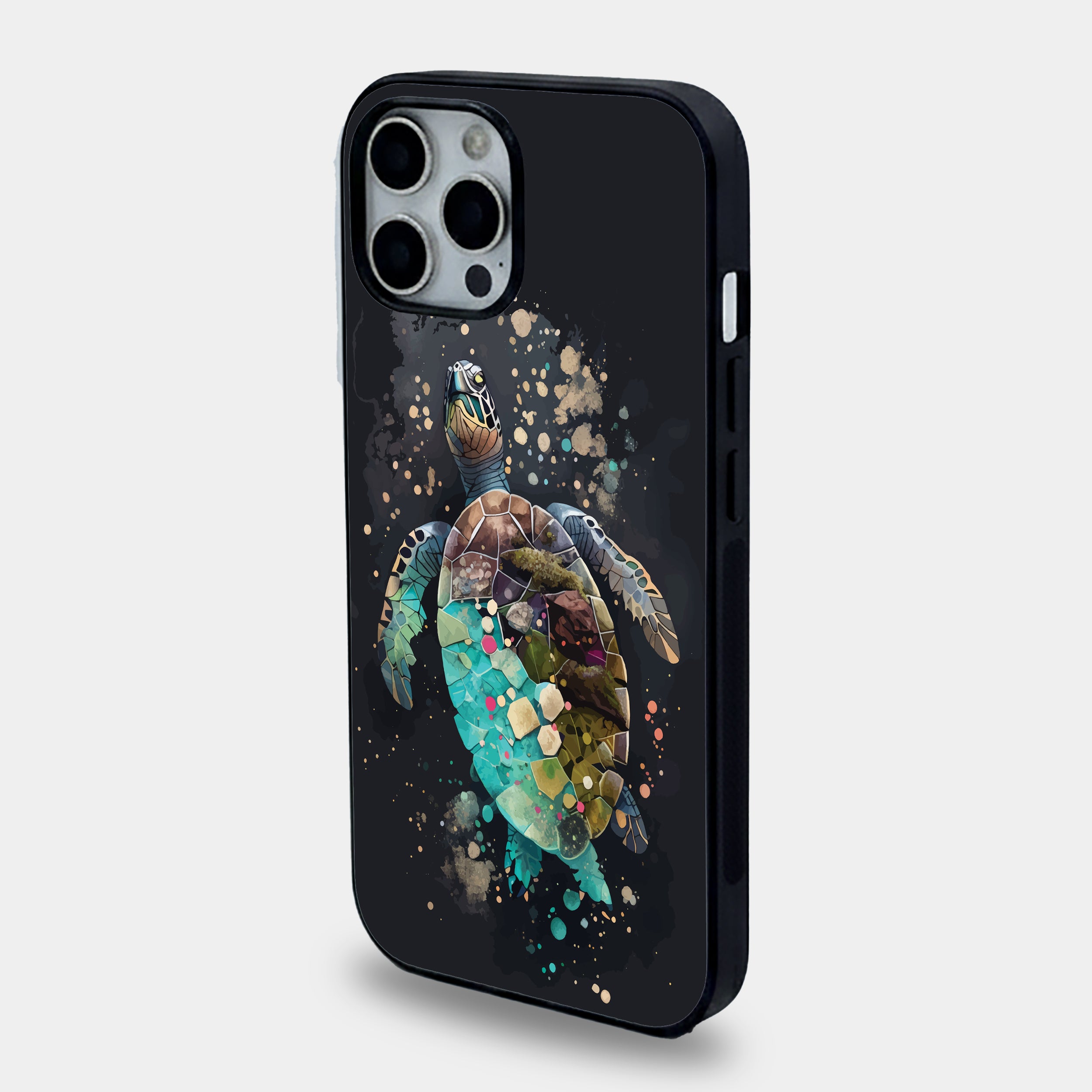 Mosaic Sea Turtle Artistic | Premium Glass iPhone Mobile Cover Case
