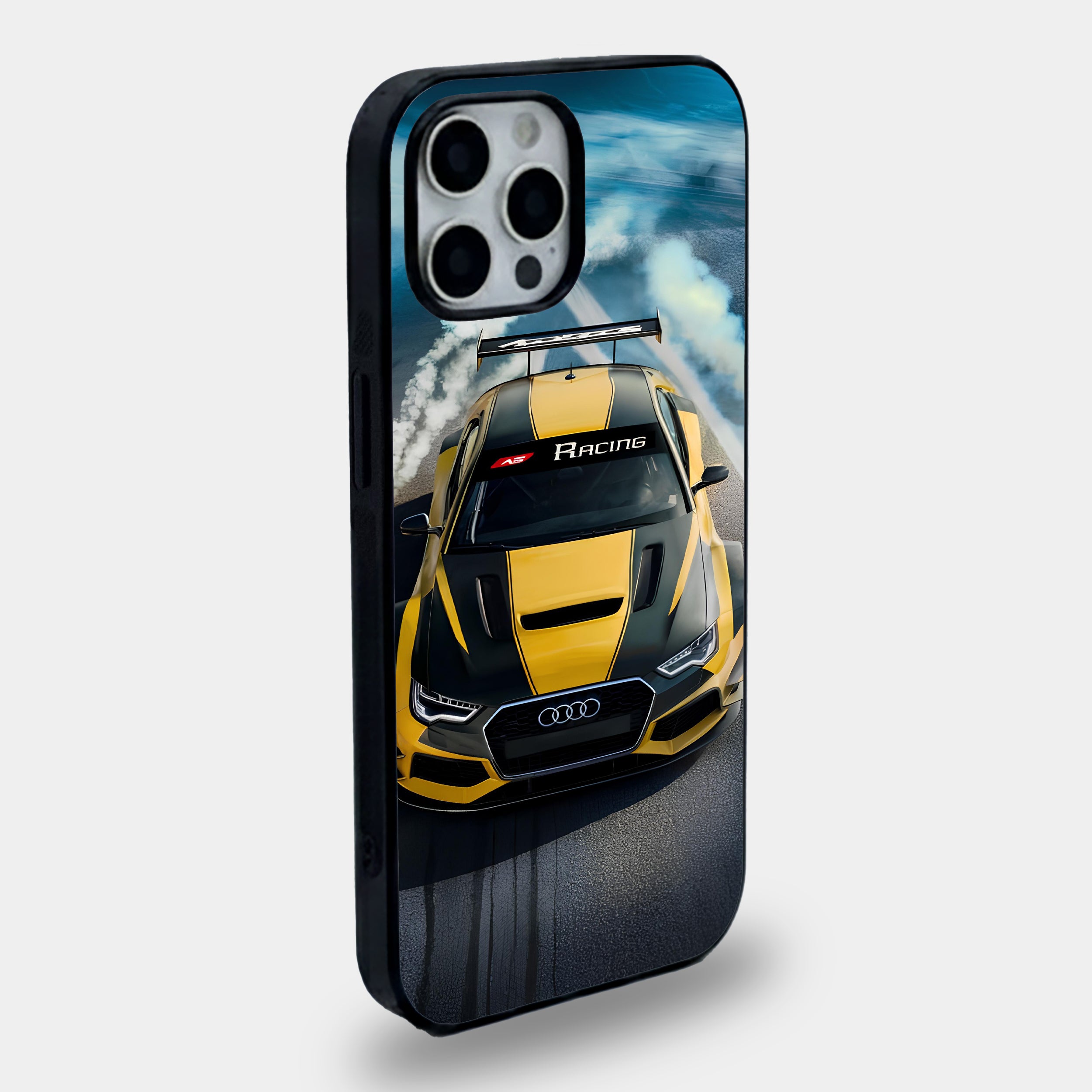 Yellow Audi Racing Track Case