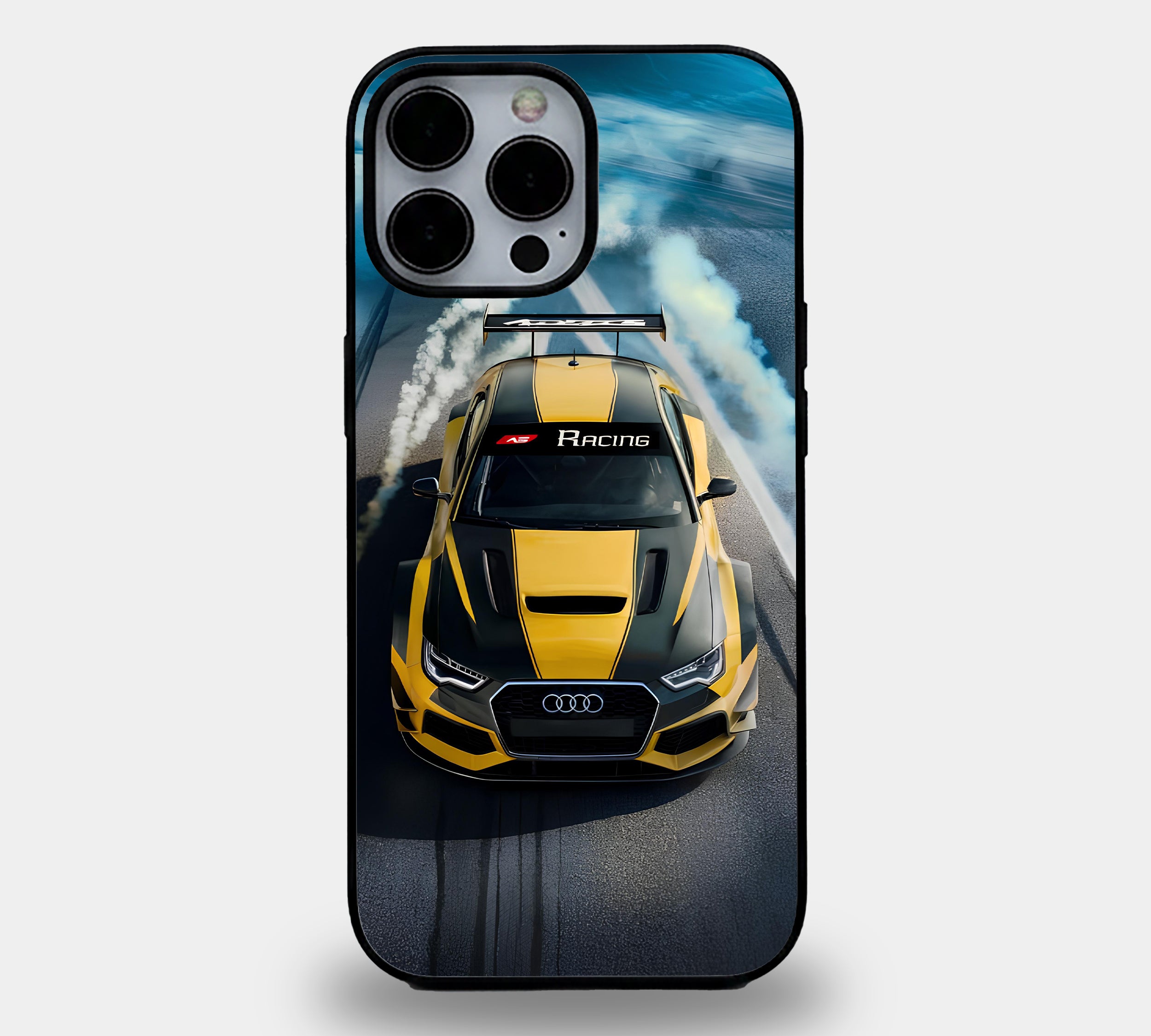 Yellow Audi Racing Track Case