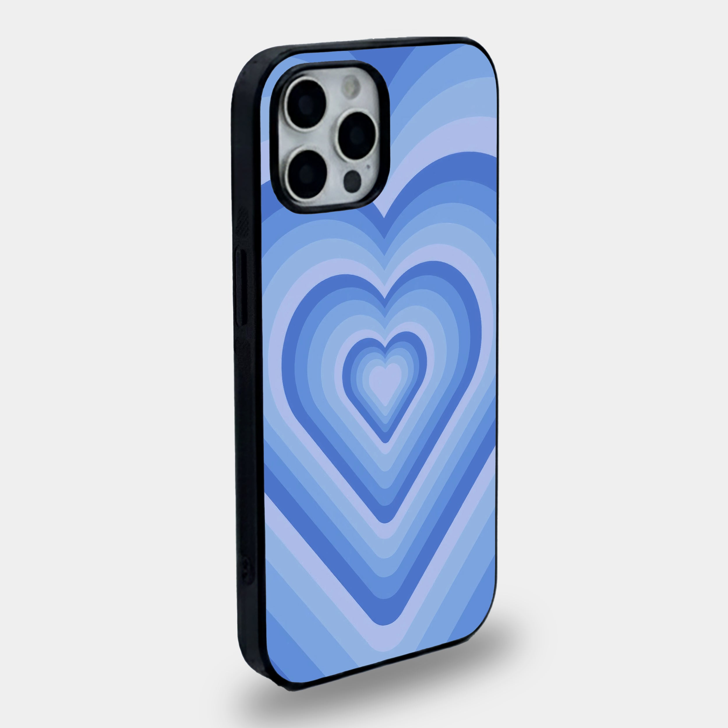 Blue Aura Heart | Premium Glass iPhone & Samsung Mobile Cover Case