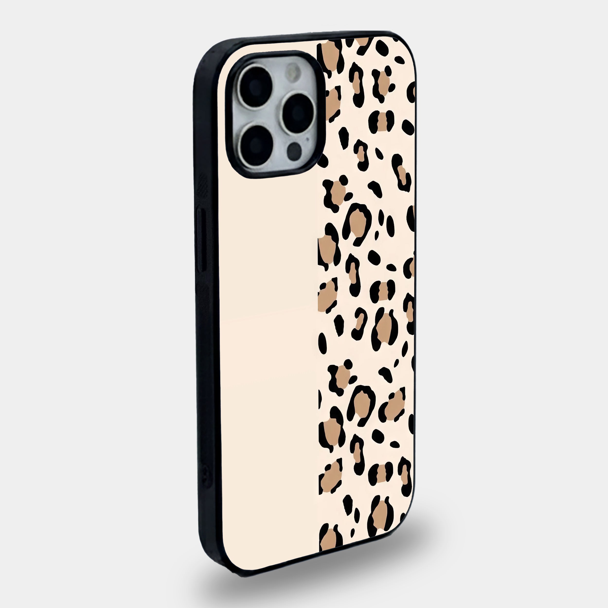 Minimalist Leopard Print | Premium Glass iPhone & Samsung Mobile Cover Case
