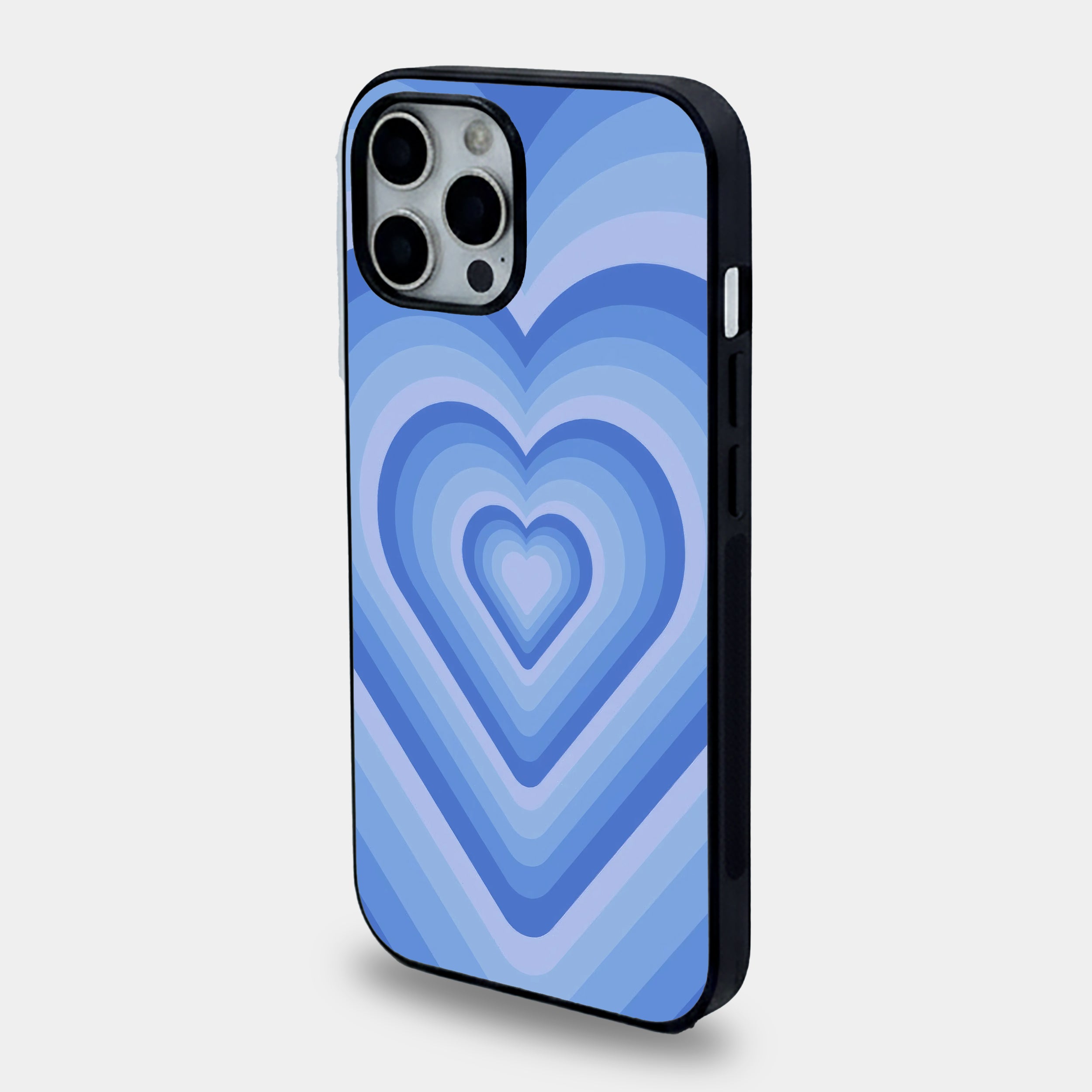 Blue Aura Heart | Premium Glass iPhone & Samsung Mobile Cover Case