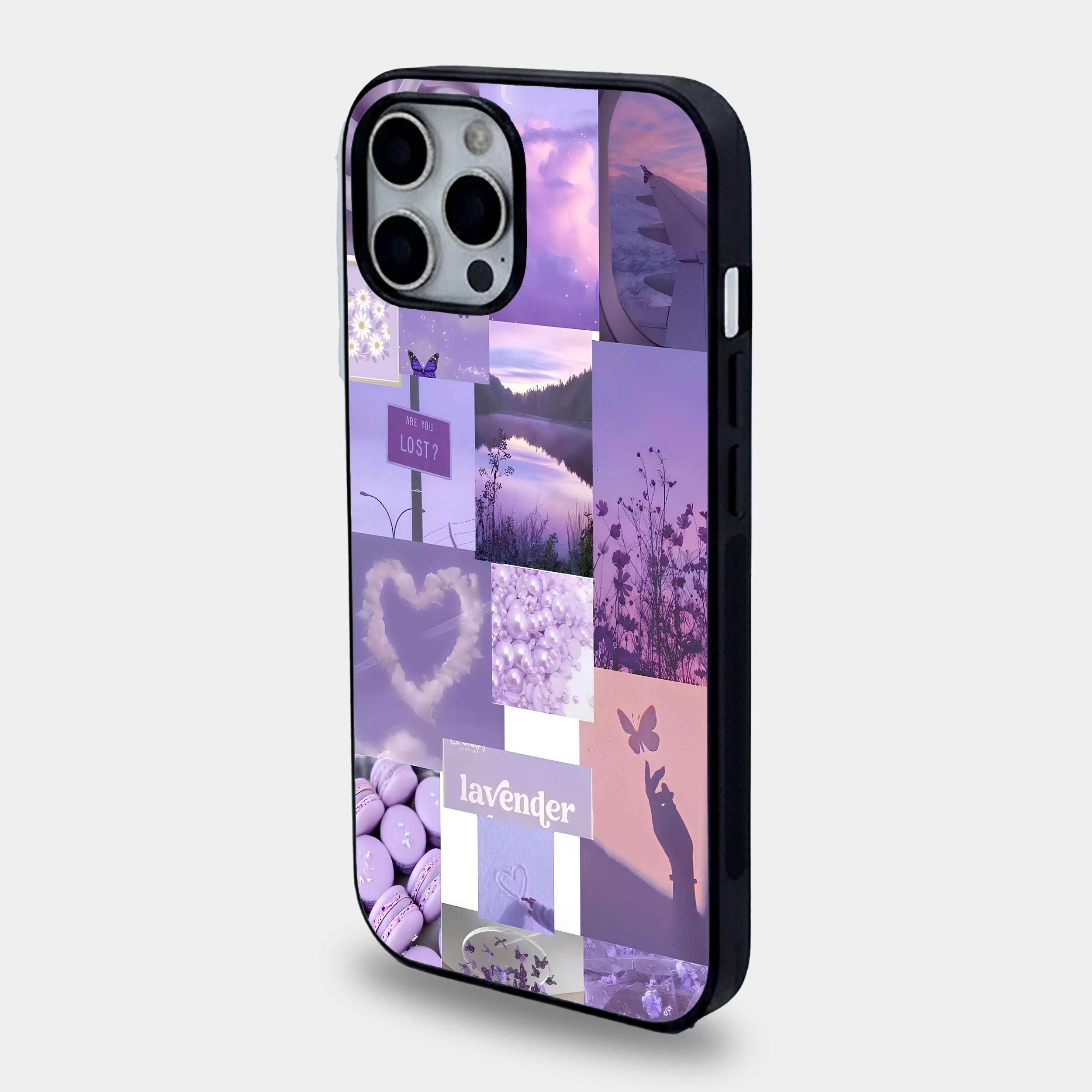 Lavender Dreams Aesthetic | Premium Glass iPhone & Samsung Mobile Cover Case