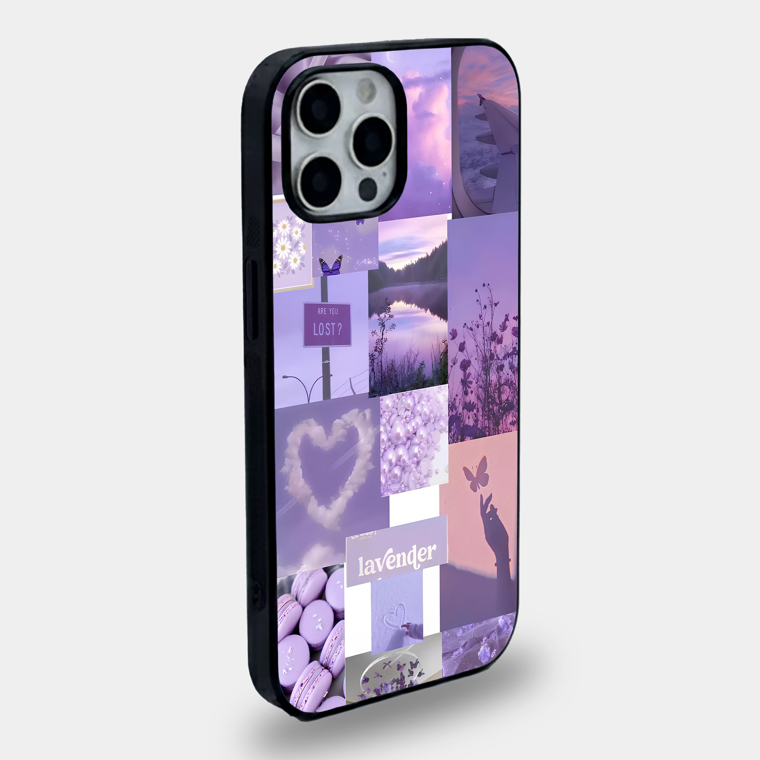 Lavender Dreams Aesthetic | Premium Glass iPhone & Samsung Mobile Cover Case