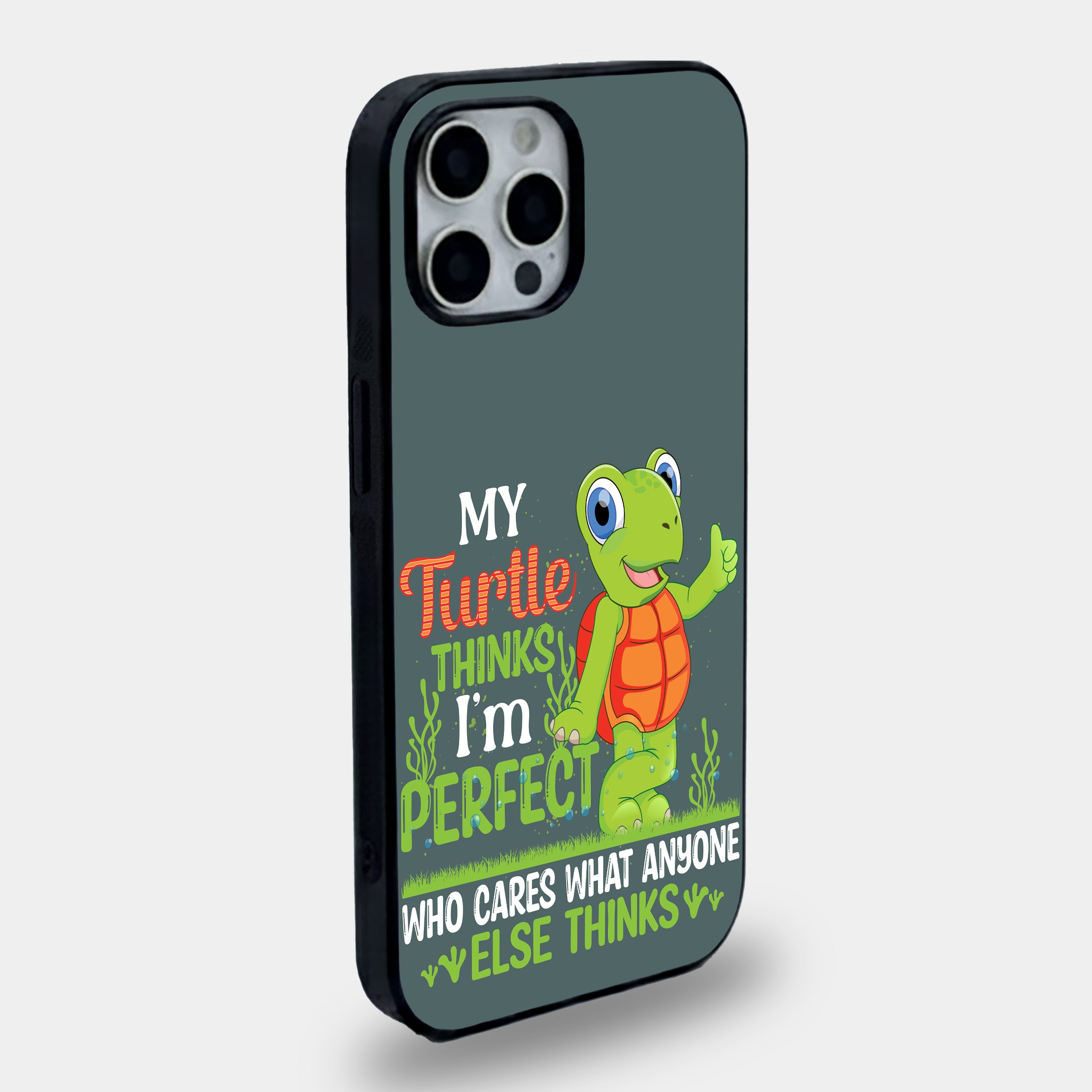 Turtle Approved | Premium Glass iPhone Mobile Cover Case