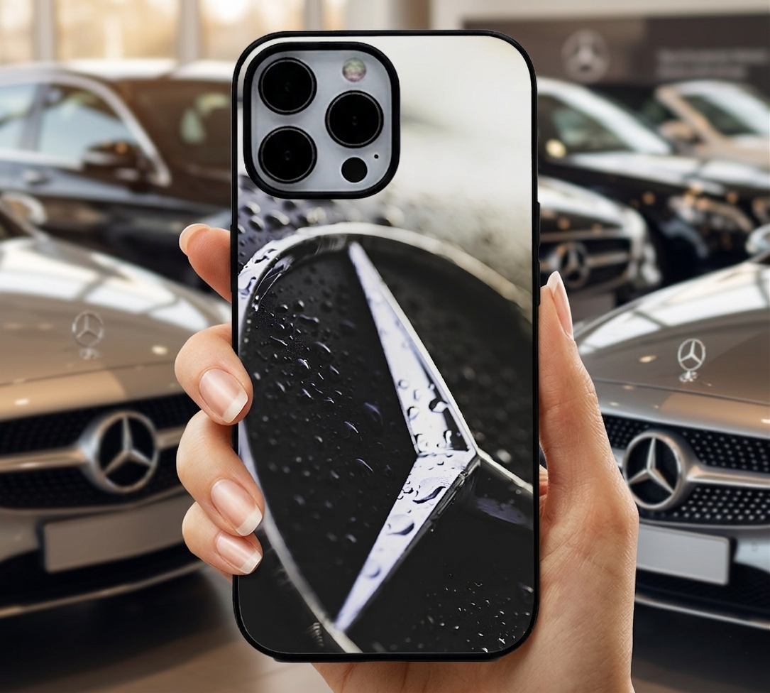 Raindrops On Mercedes Emblem