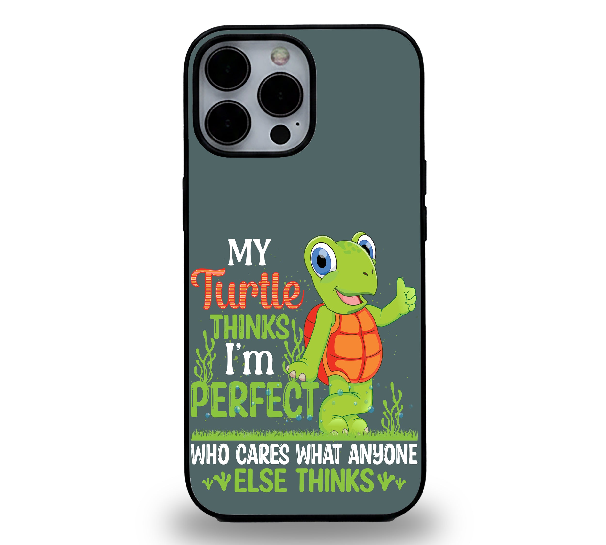 Turtle Approved | Premium Glass iPhone Mobile Cover Case