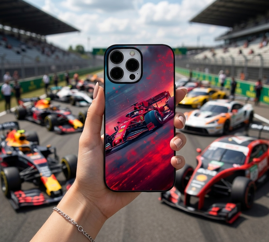 Red Ferrari F1 Racing Case