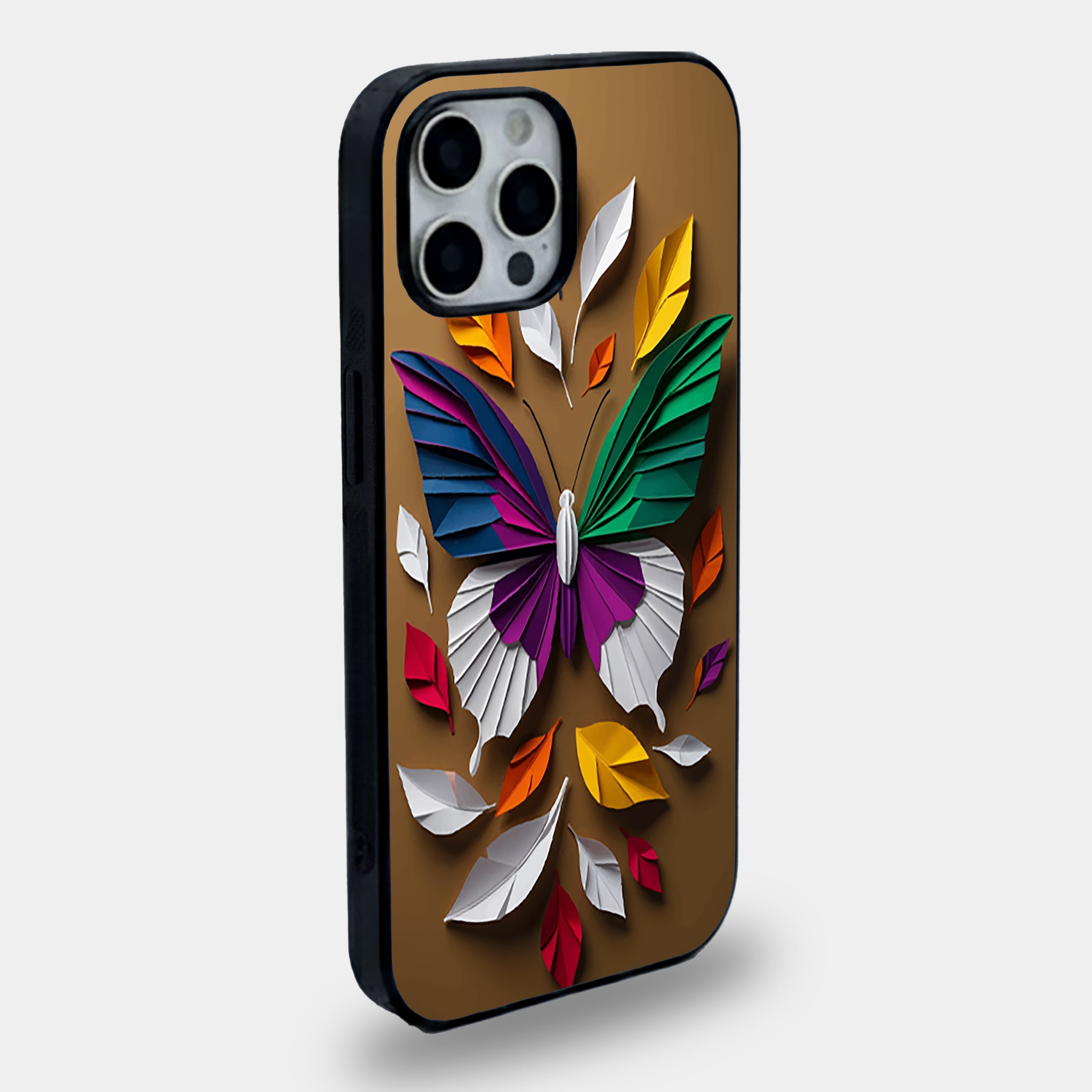 Origami Butterfly | Premium Glass iPhone Mobile Cover Case