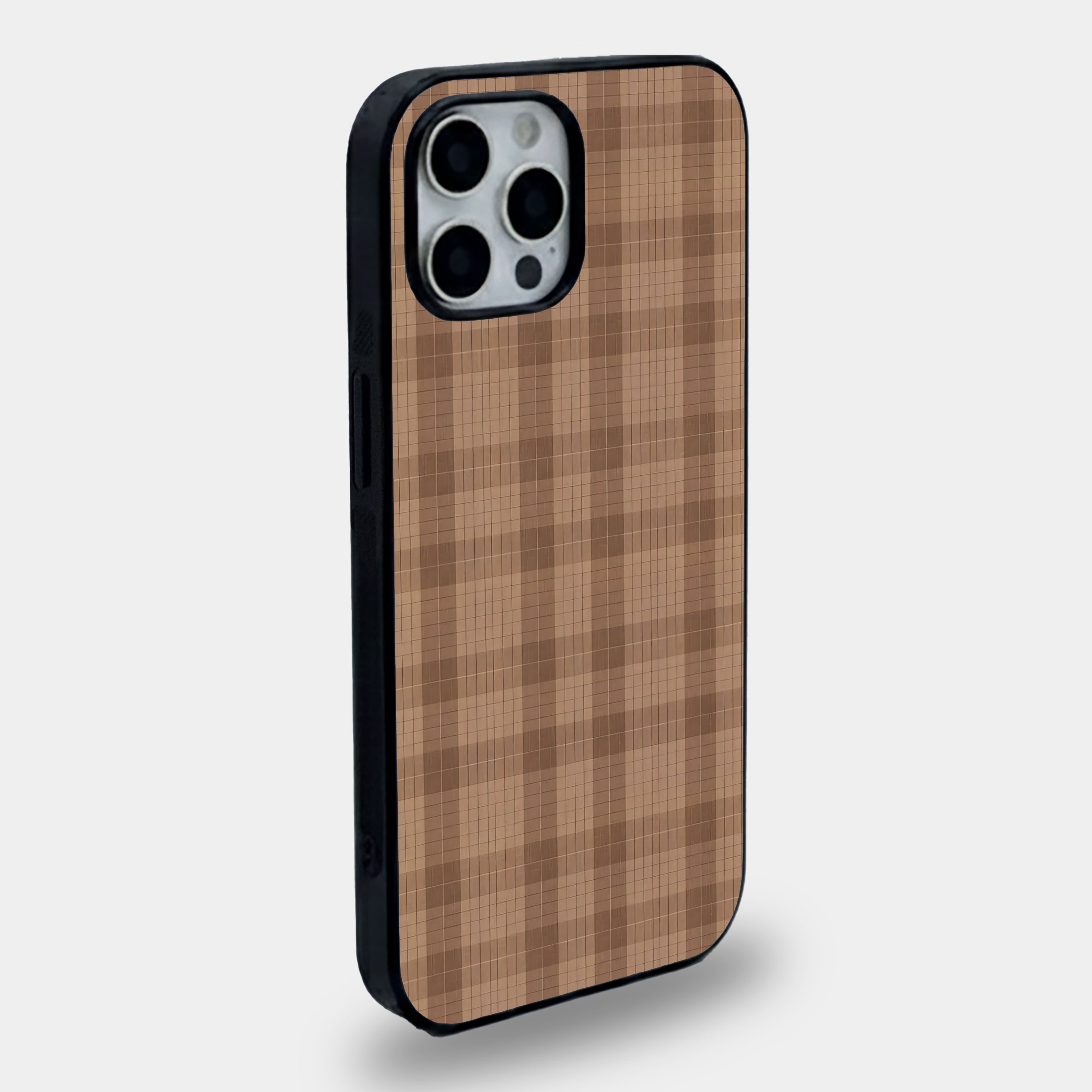 Classic Brown Plaid | Premium Glass iPhone & Samsung Mobile Cover Case