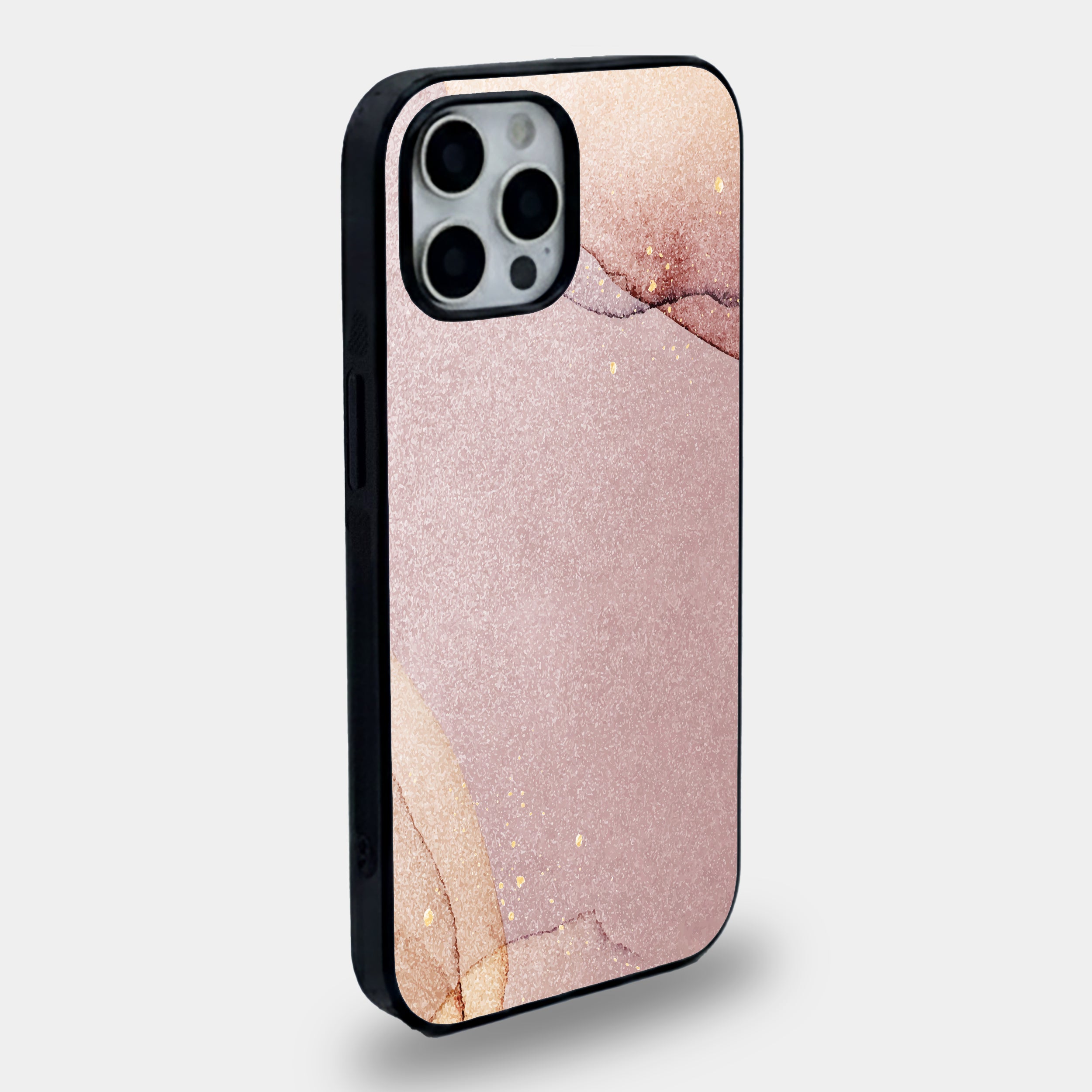 Rose Quartz Sand Texture | Premium Glass iPhone Mobile Cover Case