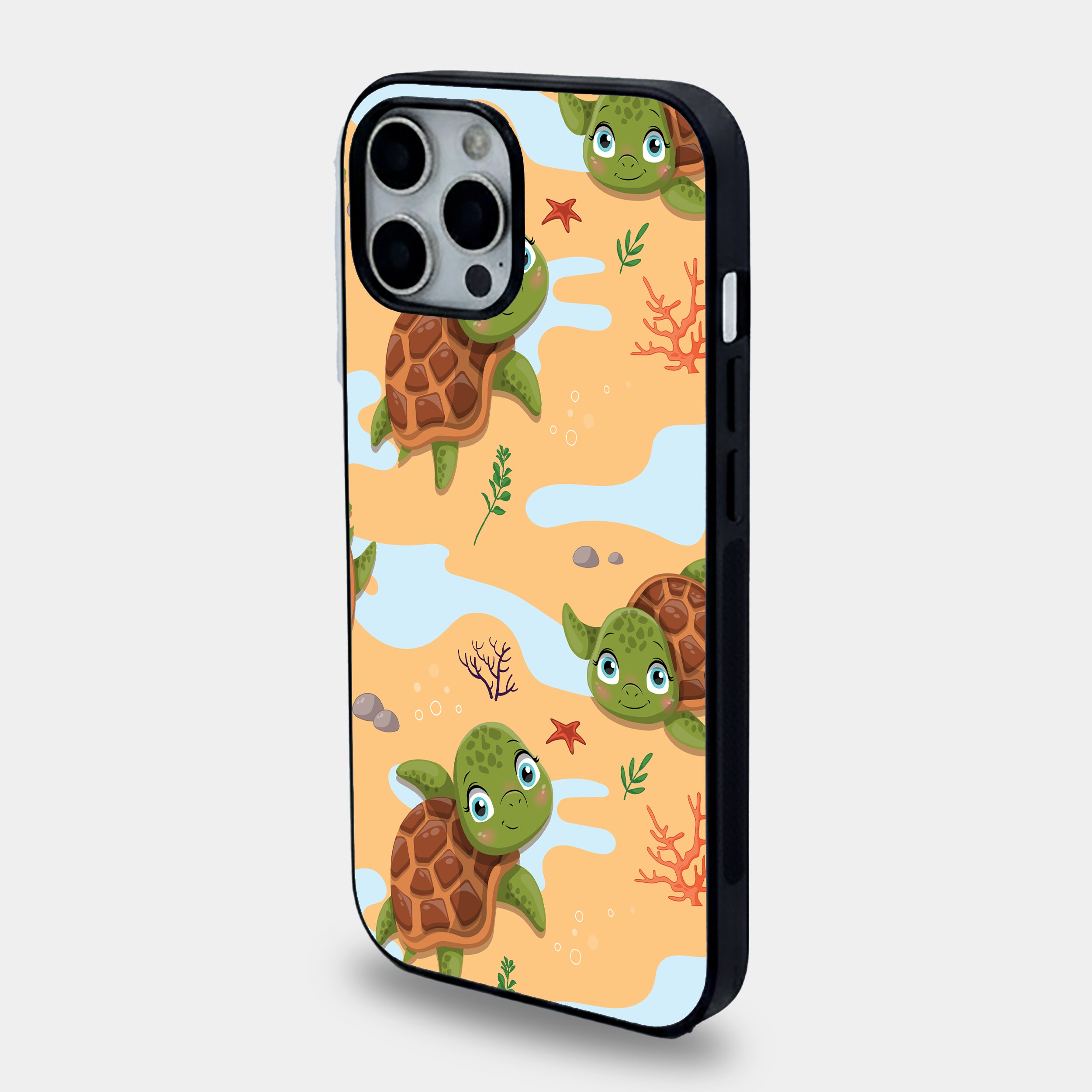 Cute Baby Sea Turtle | Premium Glass iPhone Mobile Cover Case