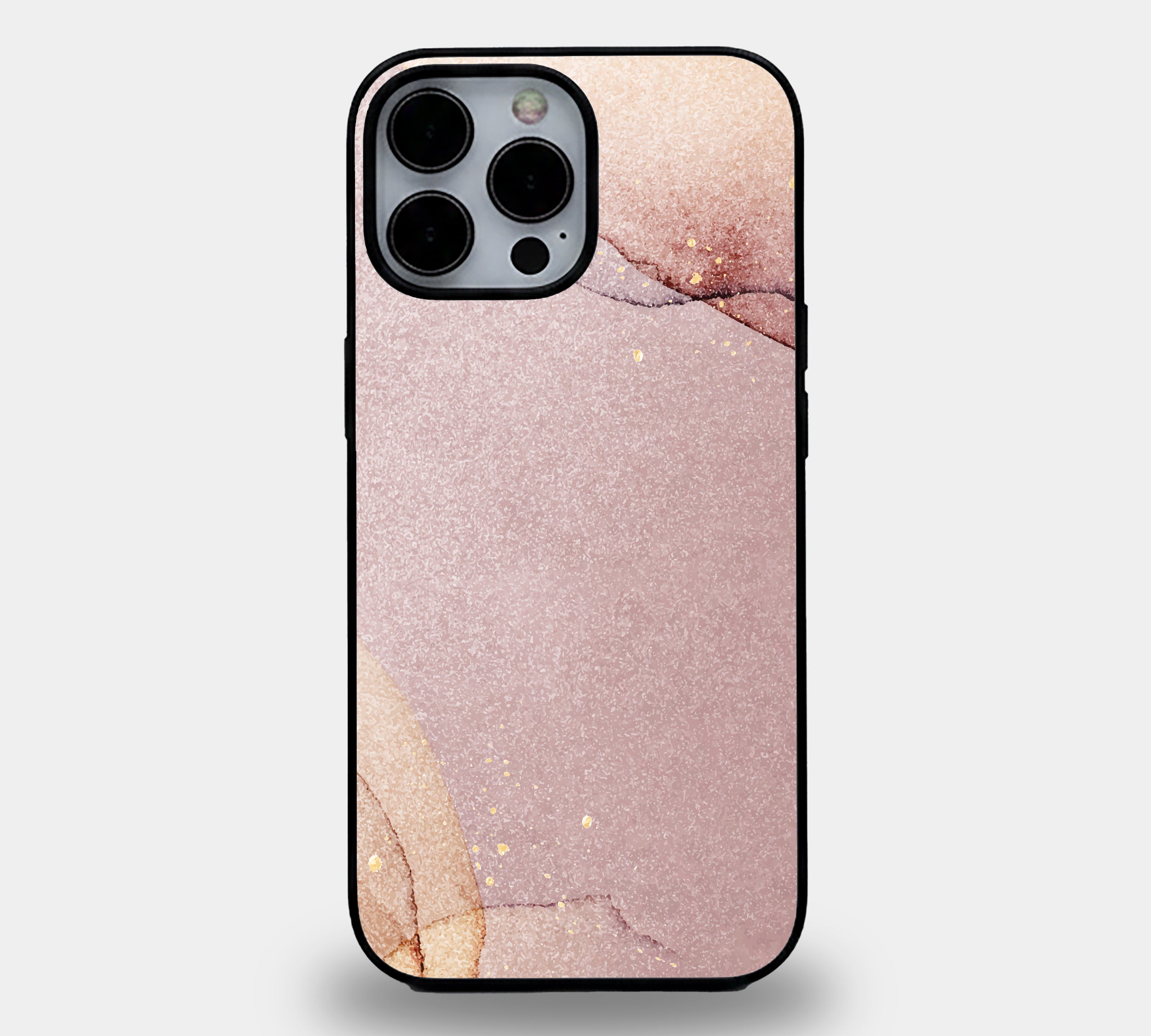 Rose Quartz Sand Texture | Premium Glass iPhone Mobile Cover Case