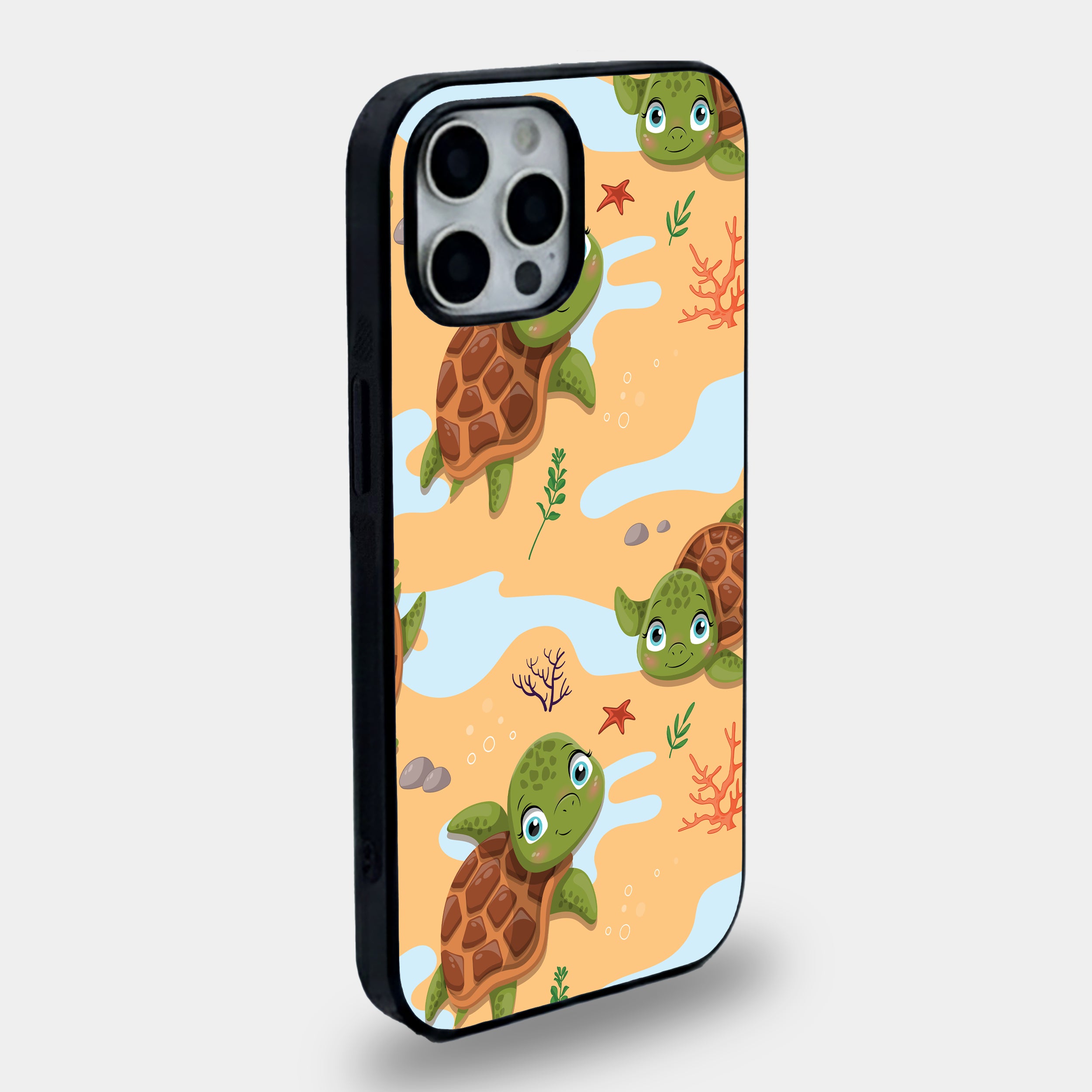 Cute Baby Sea Turtle | Premium Glass iPhone Mobile Cover Case