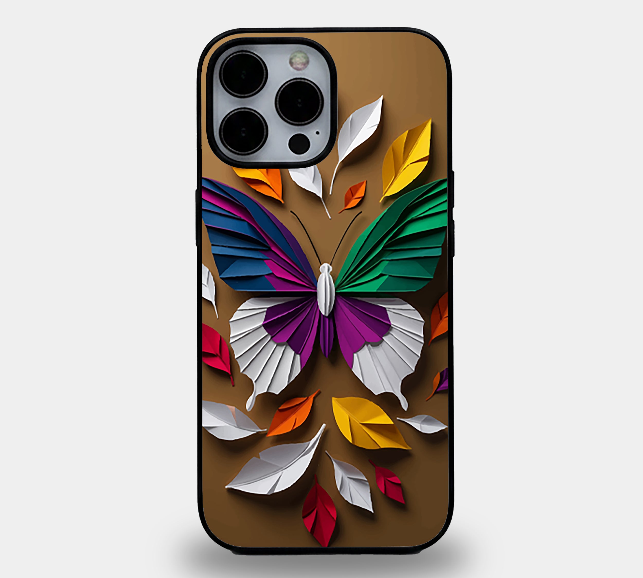 Origami Butterfly | Premium Glass iPhone Mobile Cover Case