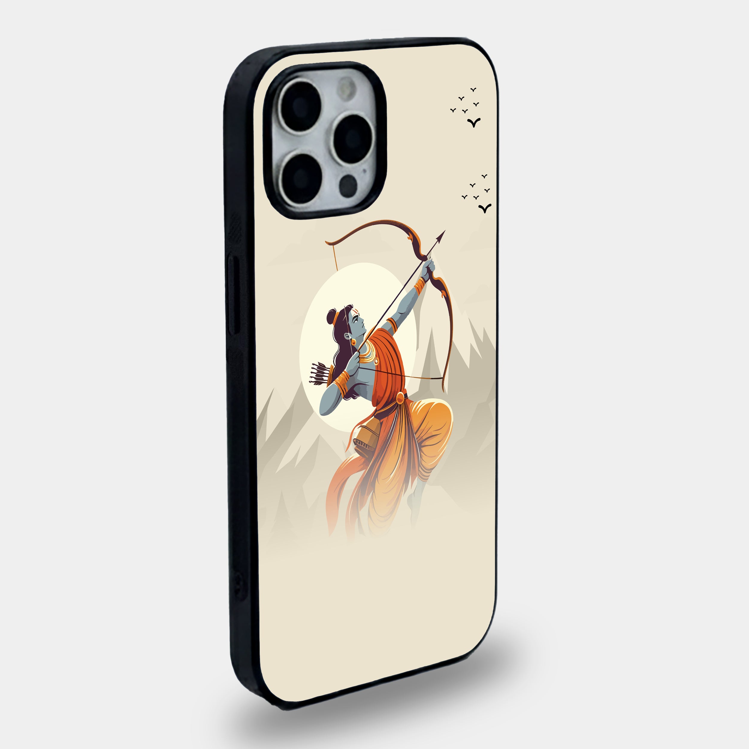 Lord Rama Divine Archer | Premium Glass iPhone Mobile Cover Case