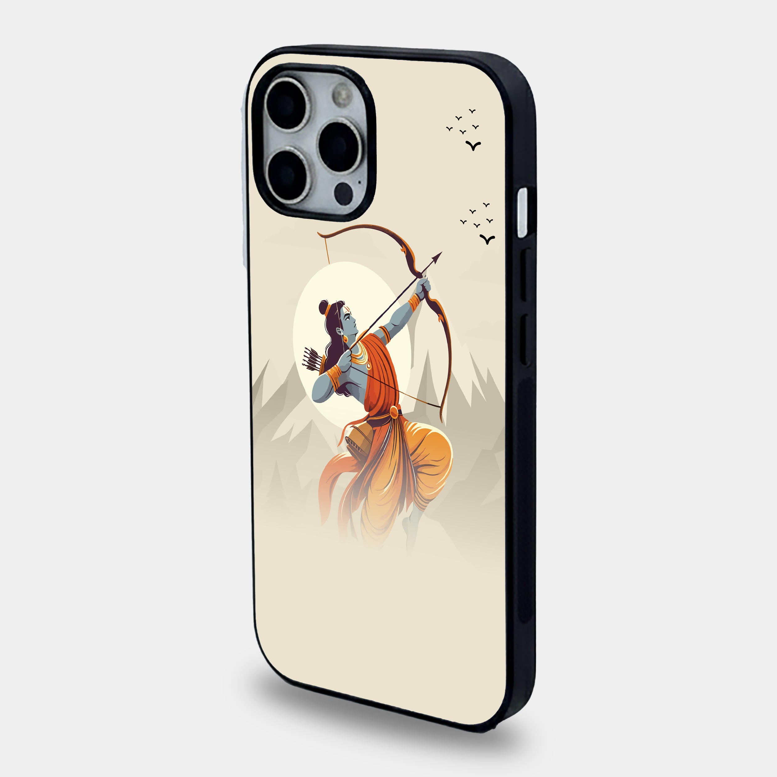 Lord Rama Divine Archer | Premium Glass iPhone Mobile Cover Case