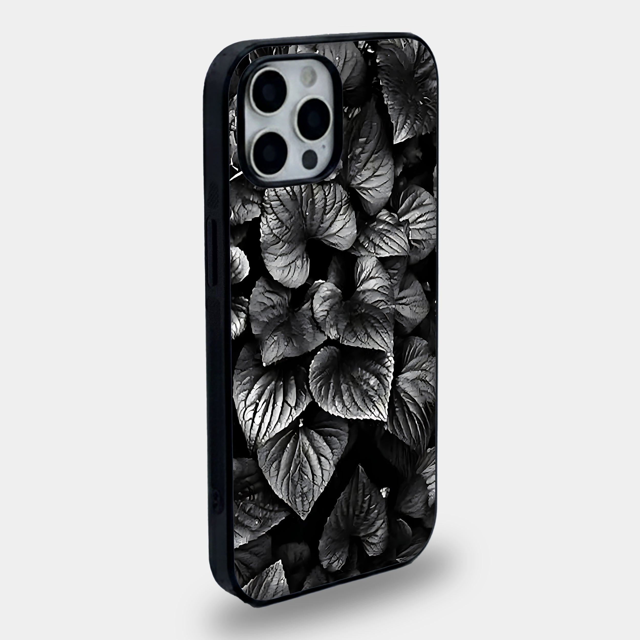 Deep Noir Botanical Foliage