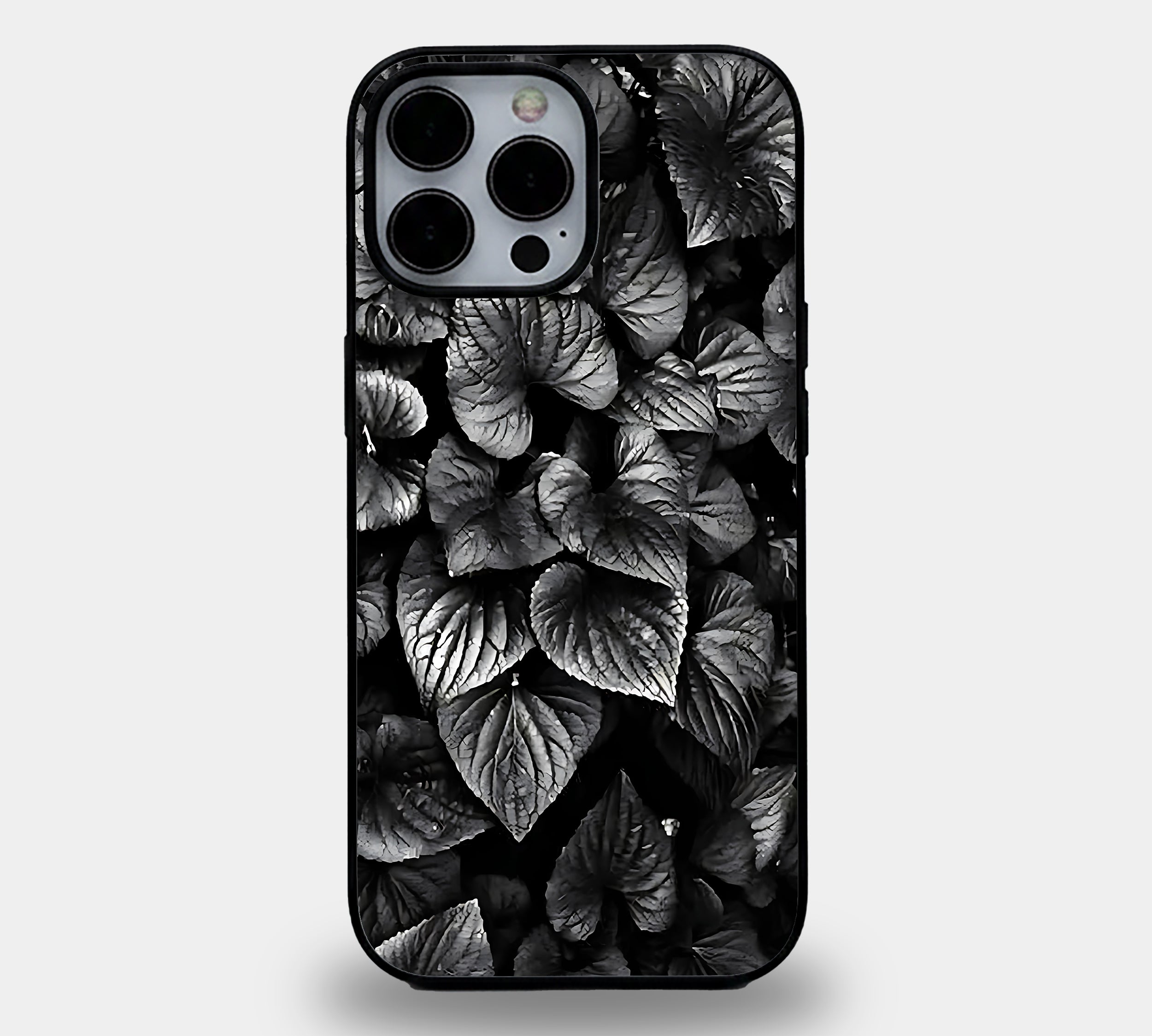 Deep Noir Botanical Foliage