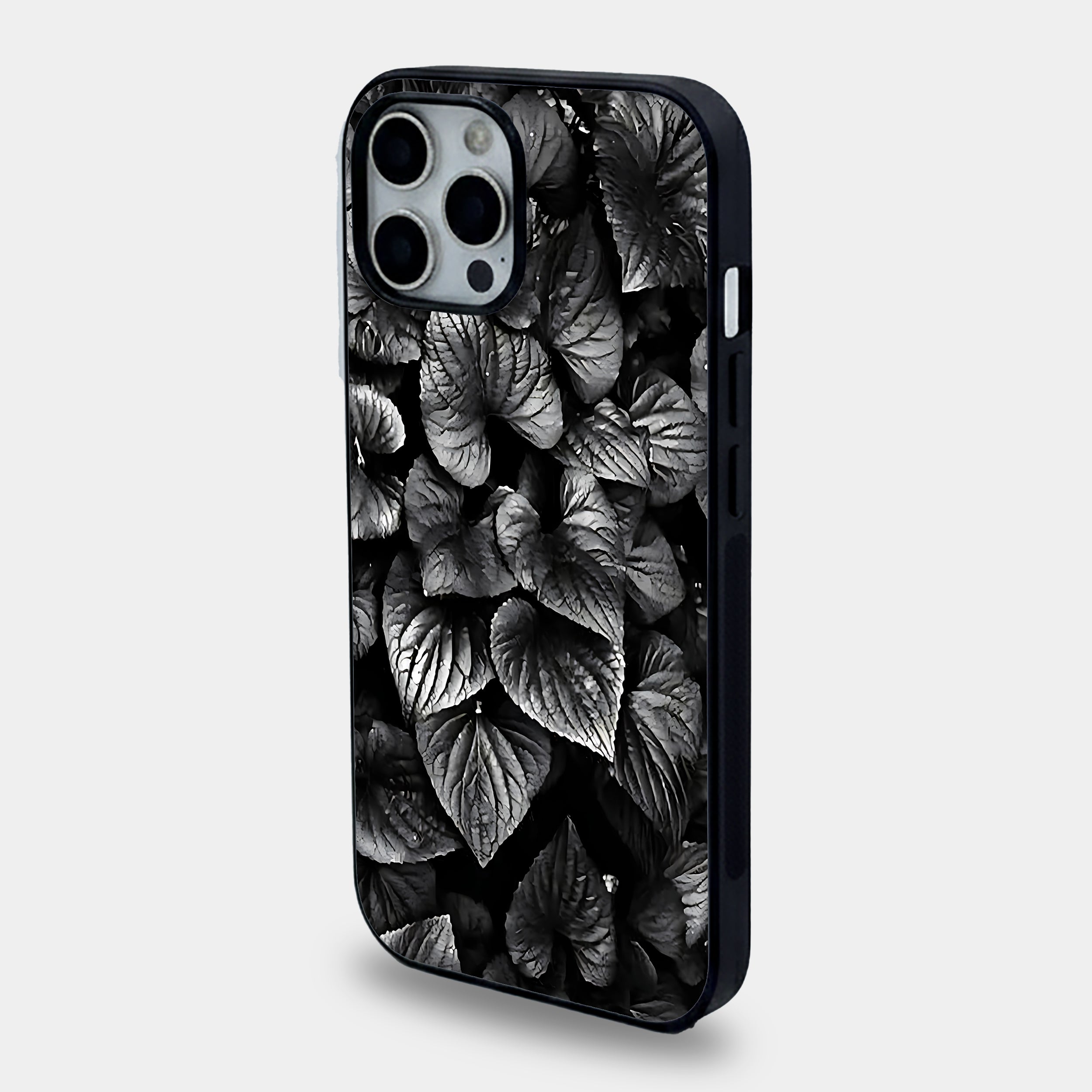 Deep Noir Botanical Foliage