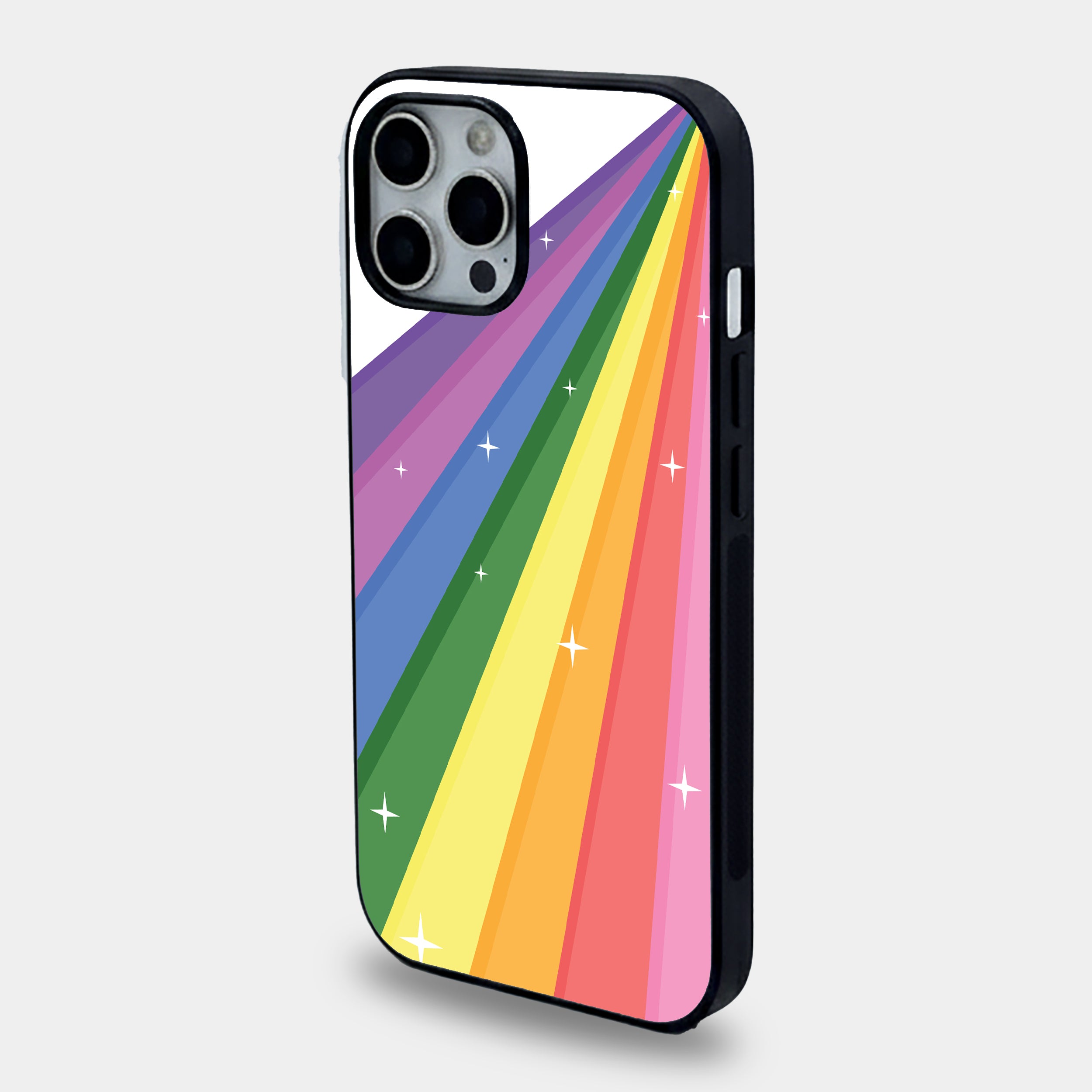 Stardust Prism Rainbow | Premium Glass iPhone Mobile Cover Case