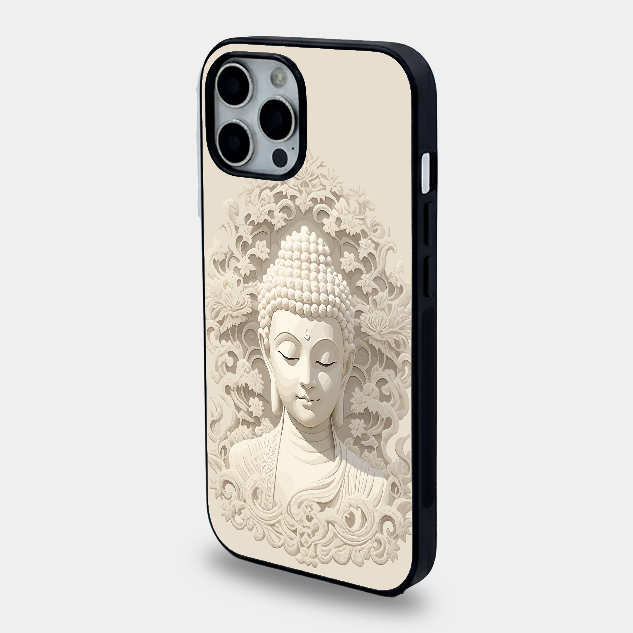 Divine Serenity Buddha | Premium Glass iPhone & Samsung Mobile Cover Case