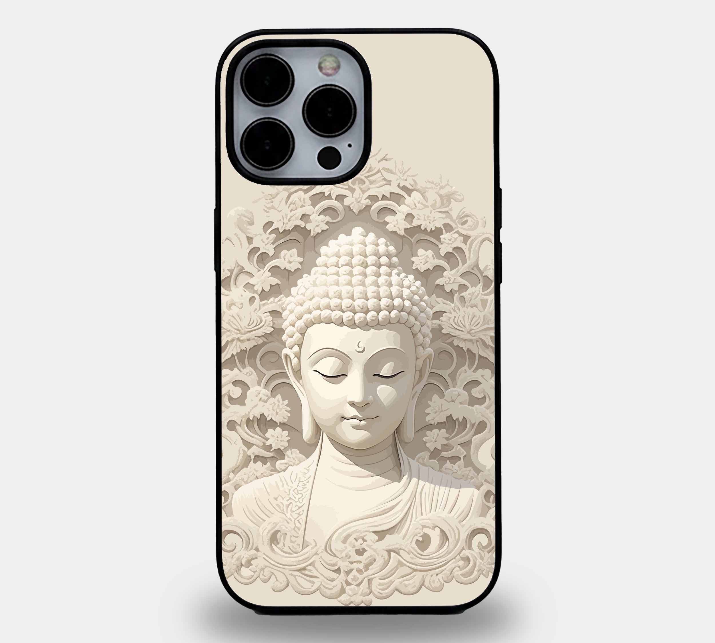 Divine Serenity Buddha | Premium Glass iPhone Mobile Cover Case