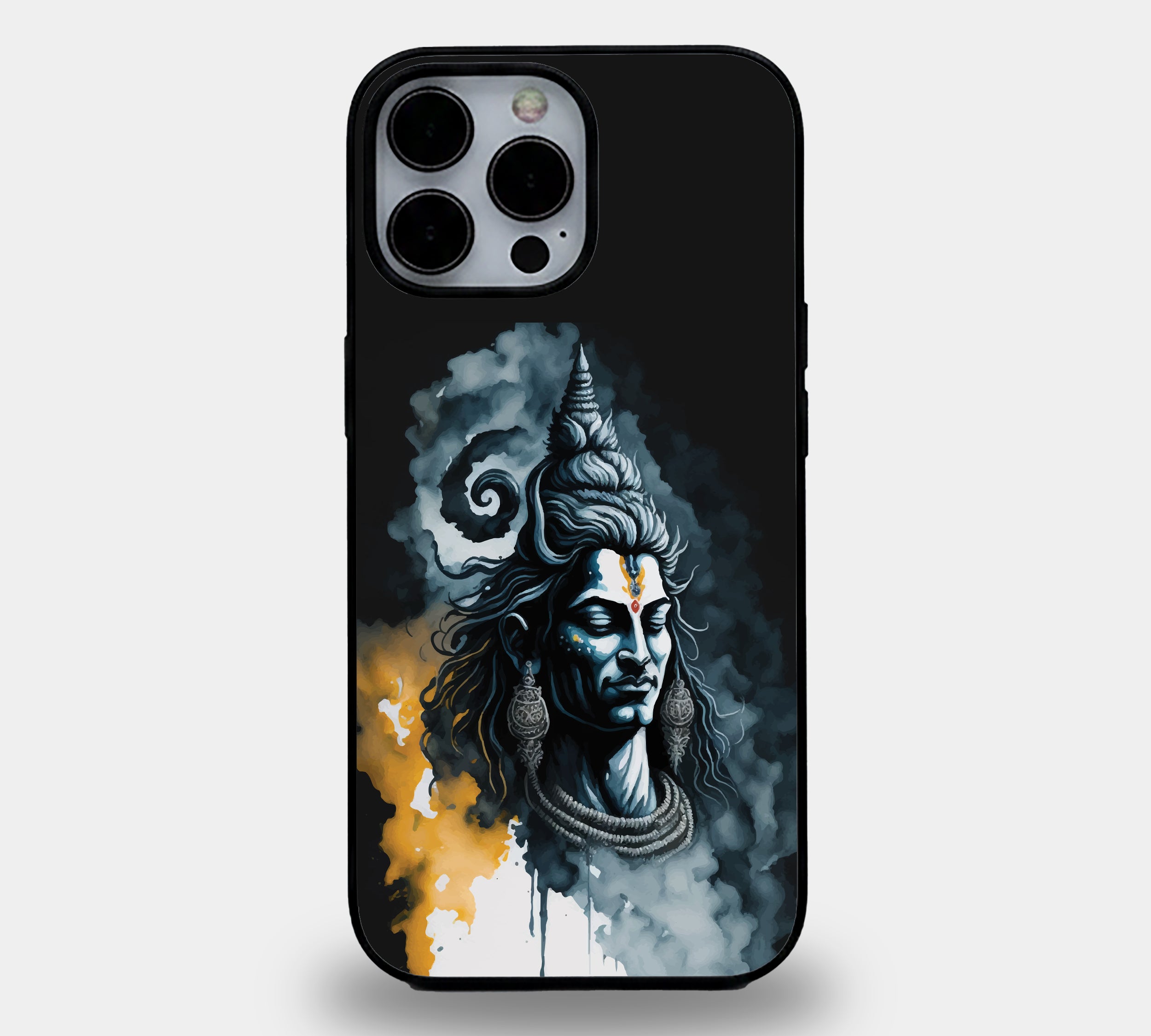 Divine Adiyogi Lord Shiva | Premium Glass iPhone Mobile Cover Case