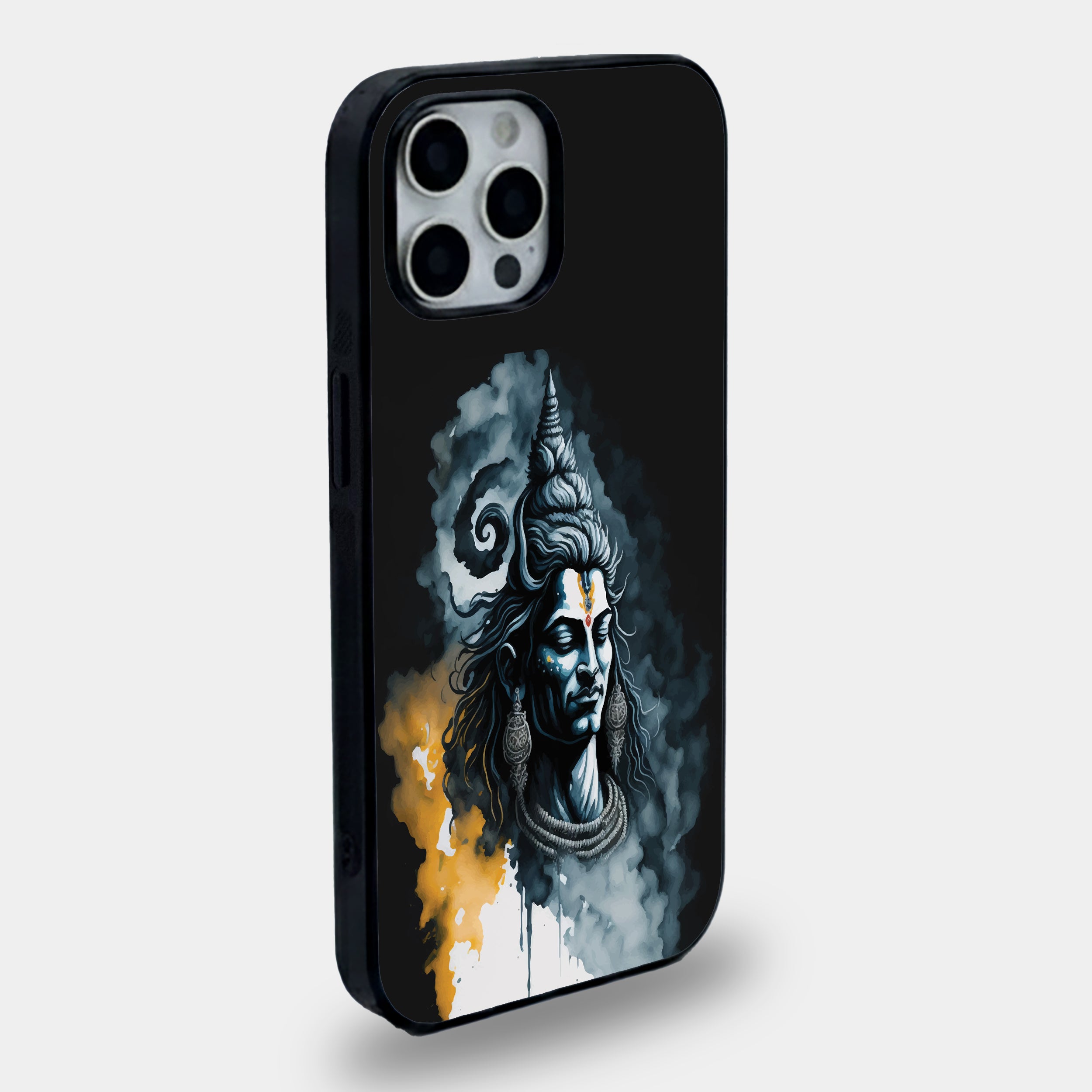 Divine Adiyogi Lord Shiva | Premium Glass iPhone Mobile Cover Case