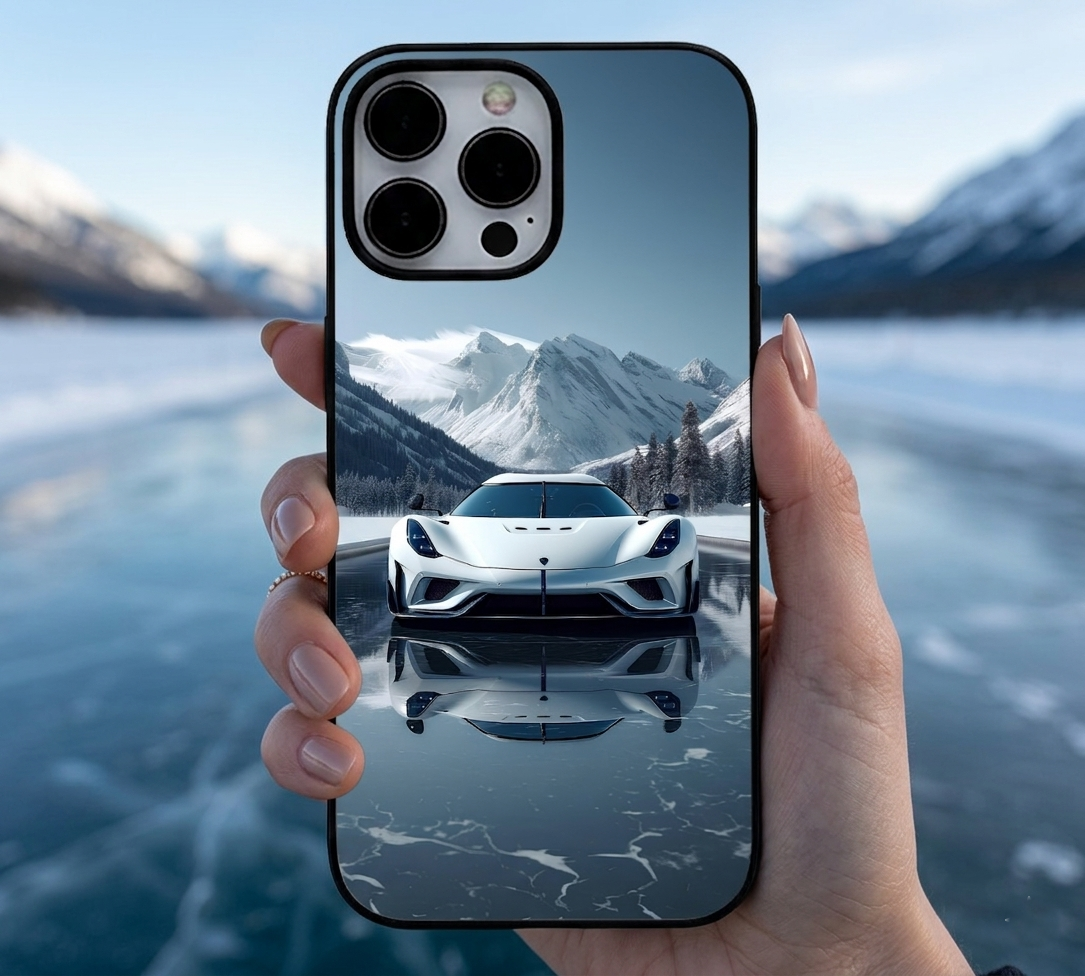 Frozen Peak Supercar Reflection