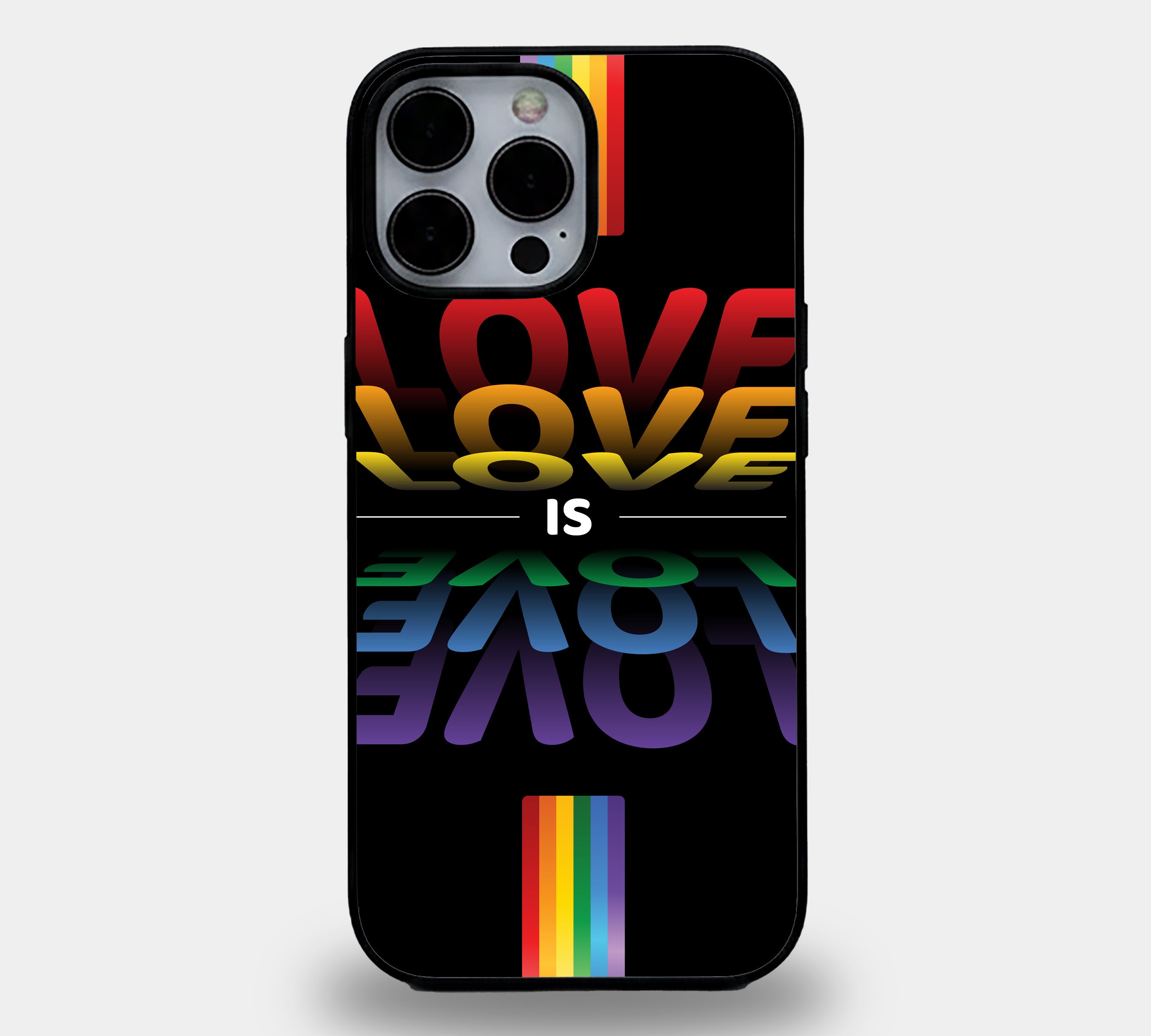Love is Love - Mirrored Pride Edition | Premium Glass iPhone Mobile Cover Case
