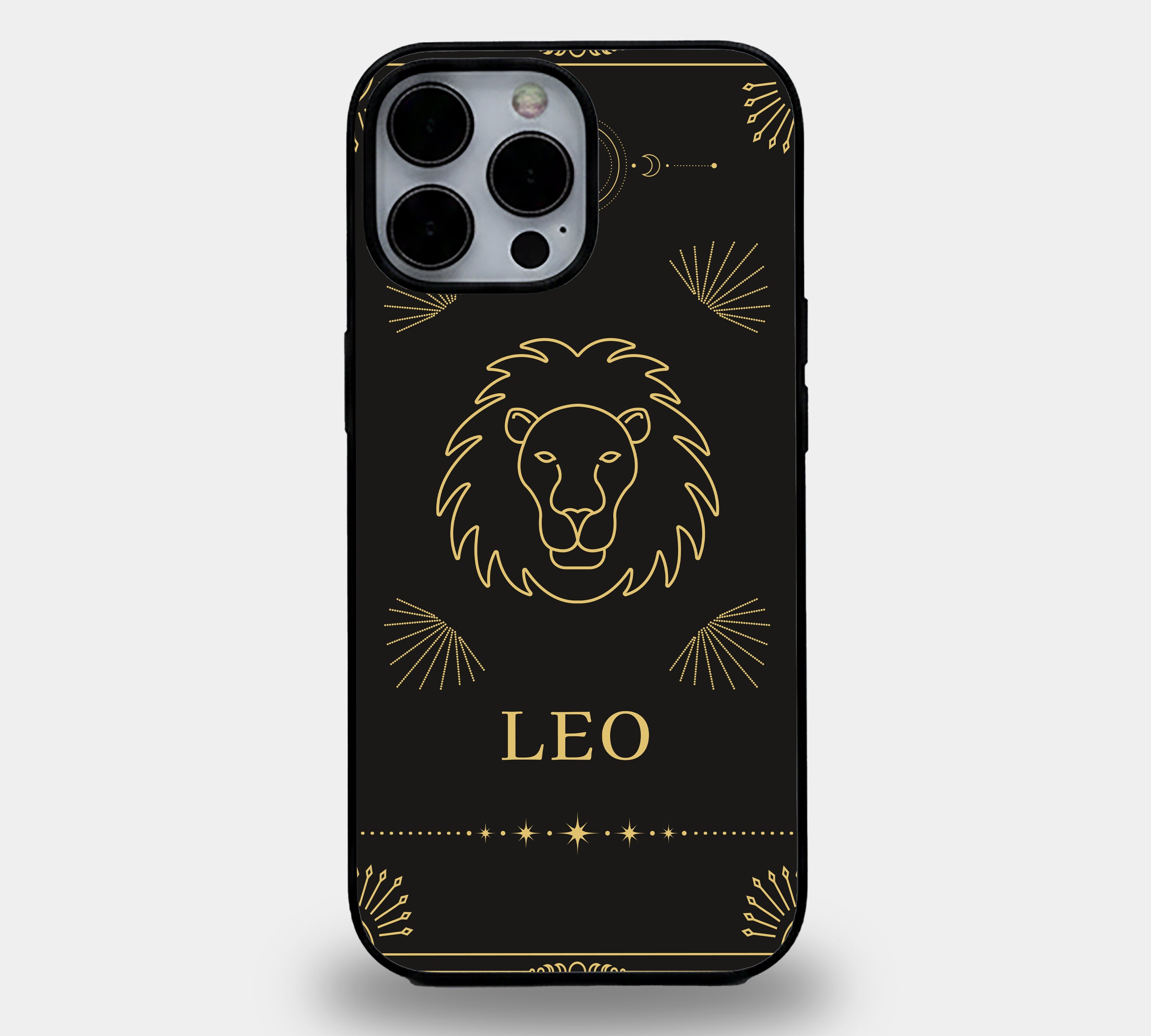 Leo Regal Lion Emblem | Premium Glass iPhone Mobile Cover Case