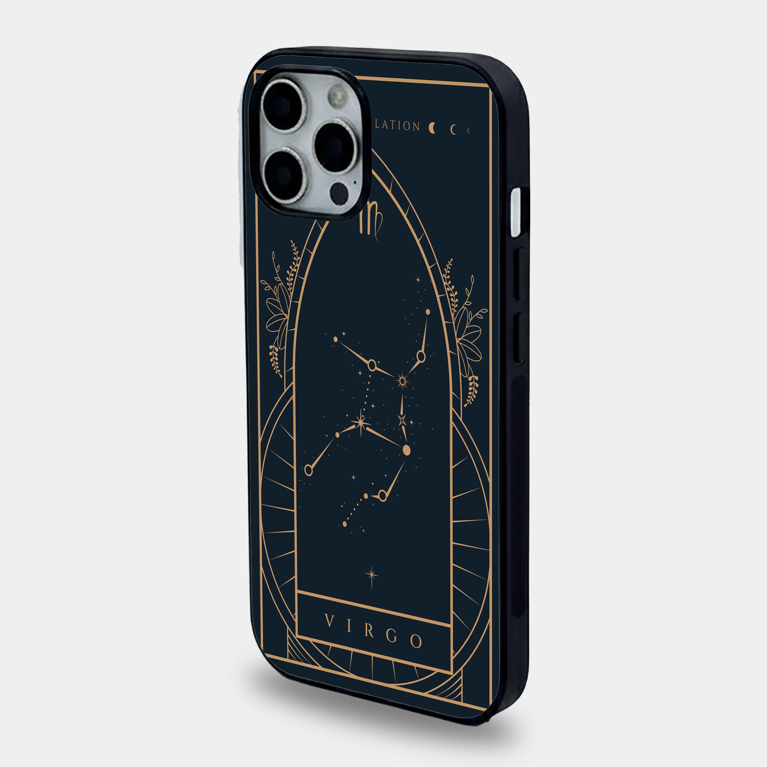 Celestial Virgo Constellation | Premium Glass iPhone Mobile Cover Case