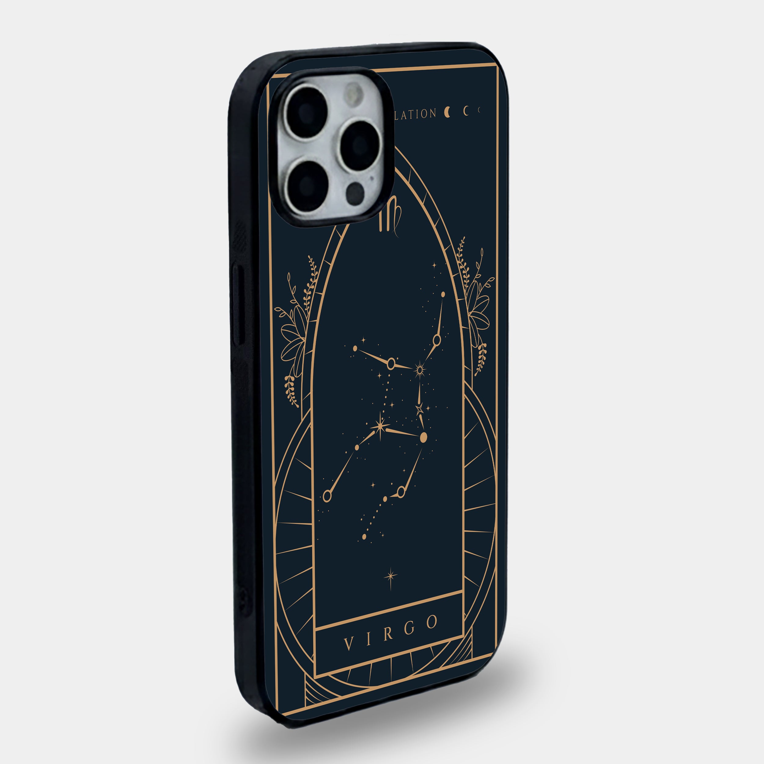 Celestial Virgo Constellation | Premium Glass iPhone Mobile Cover Case