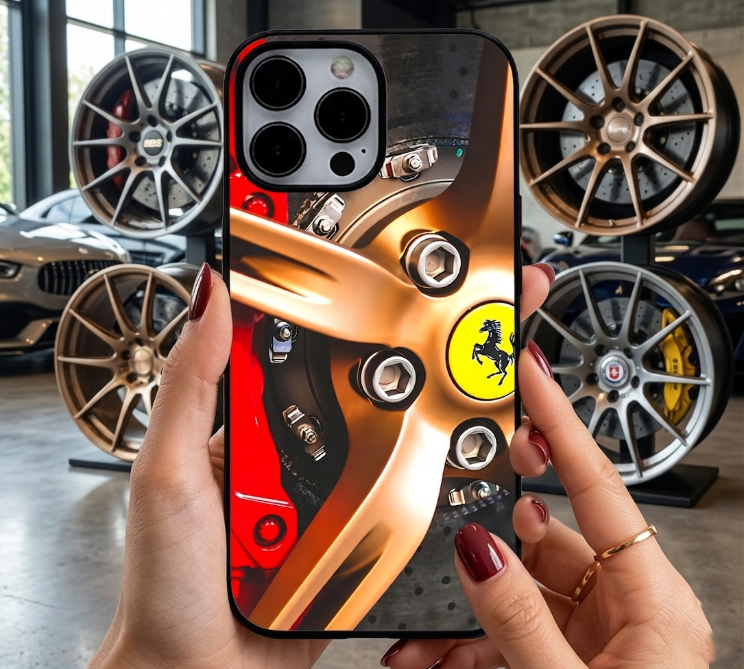 Gold Ferrari Wheel Hub Case