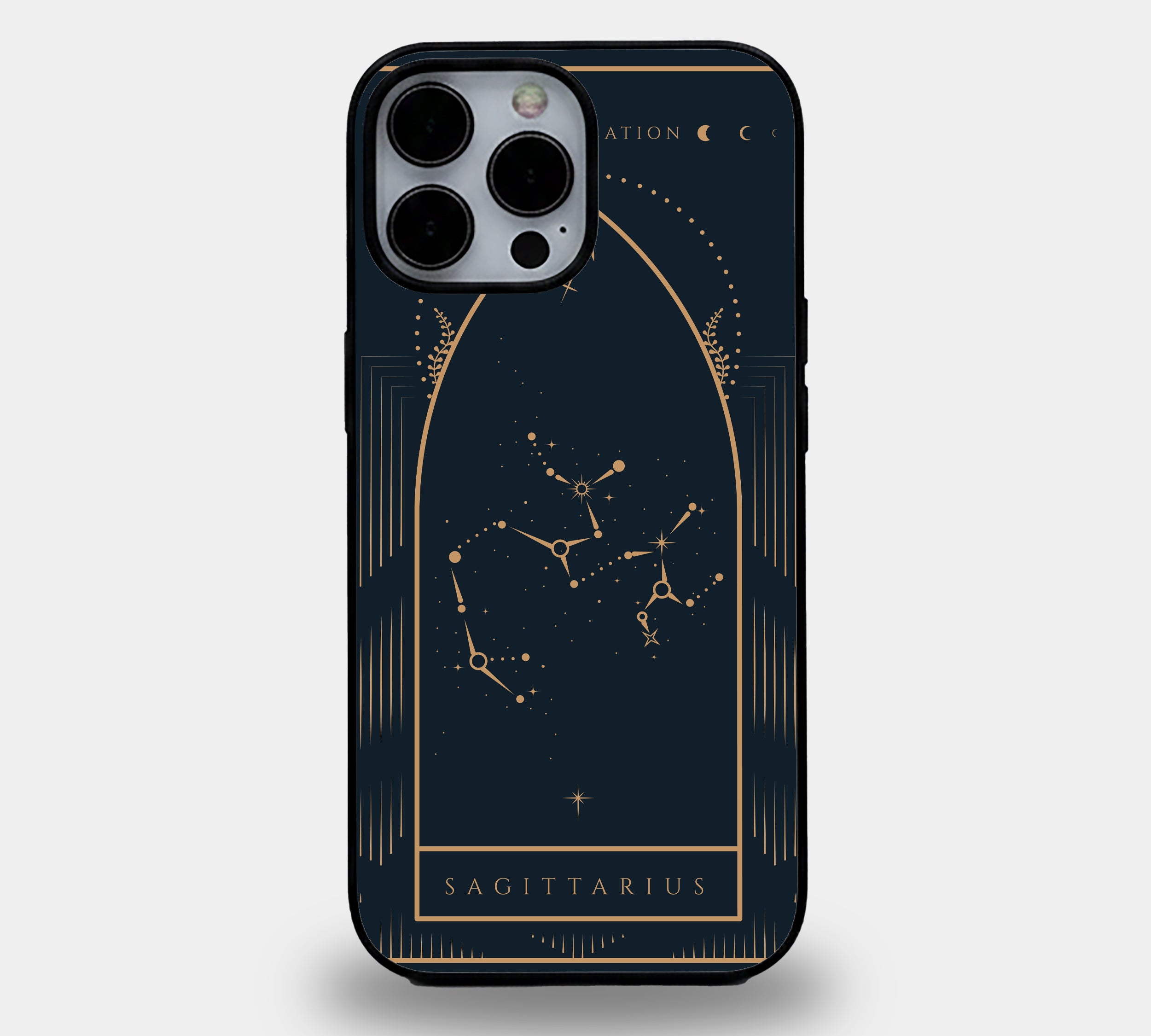 Sagittarius Zodiac Constellation | Premium Glass iPhone Mobile Cover Case