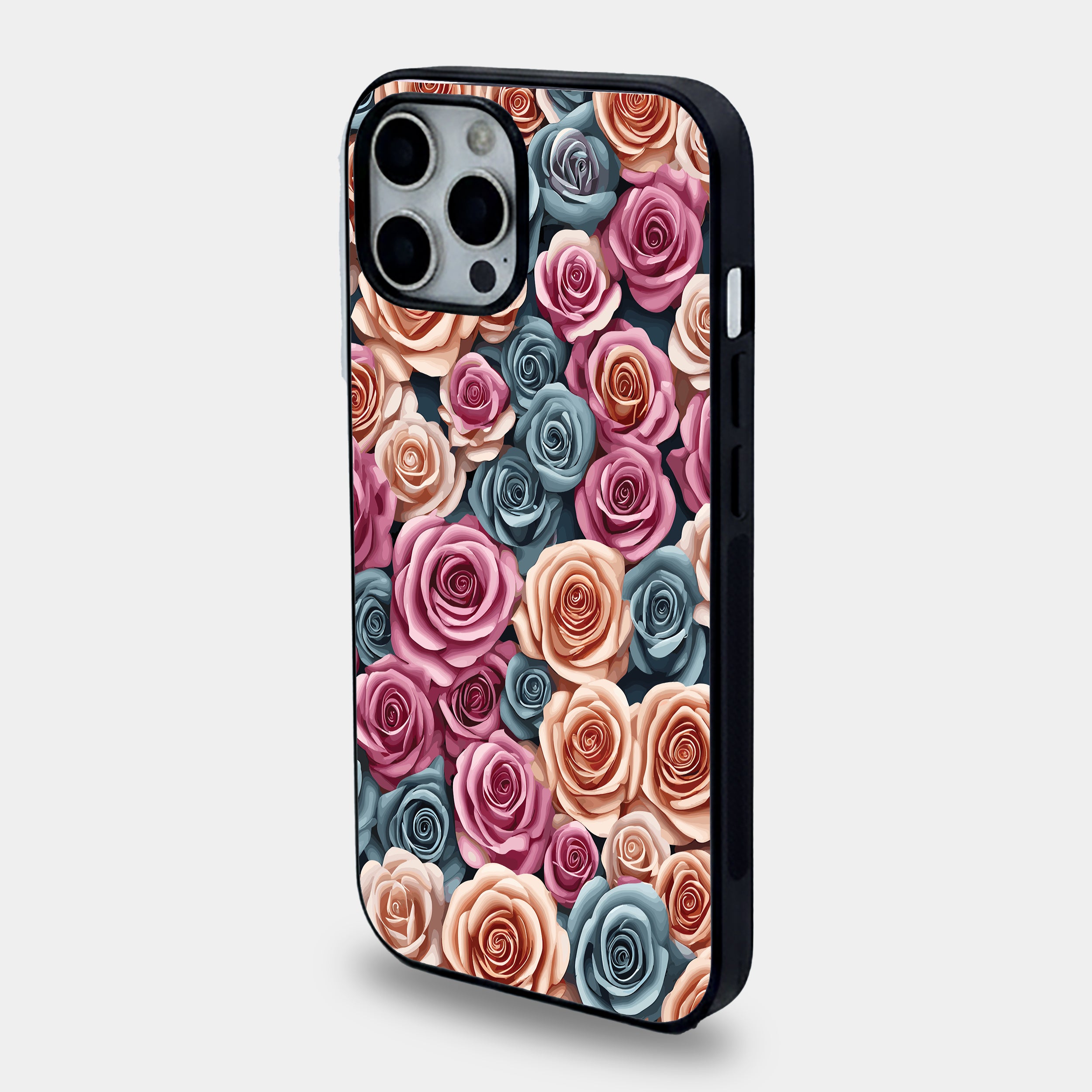 Velvet Rose Garden | Premium Glass iPhone Mobile Cover Case