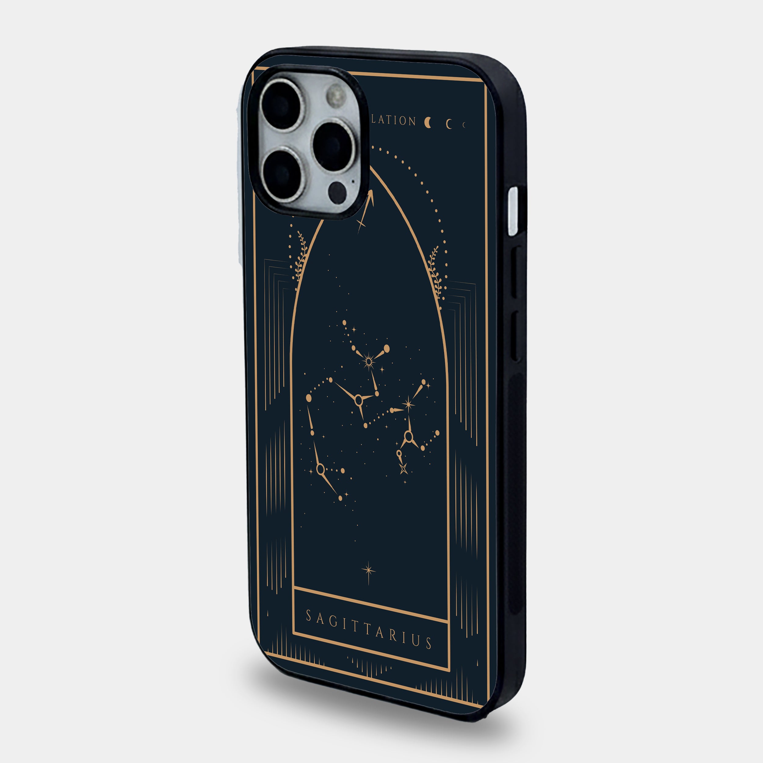 Sagittarius Zodiac Constellation | Premium Glass iPhone Mobile Cover Case