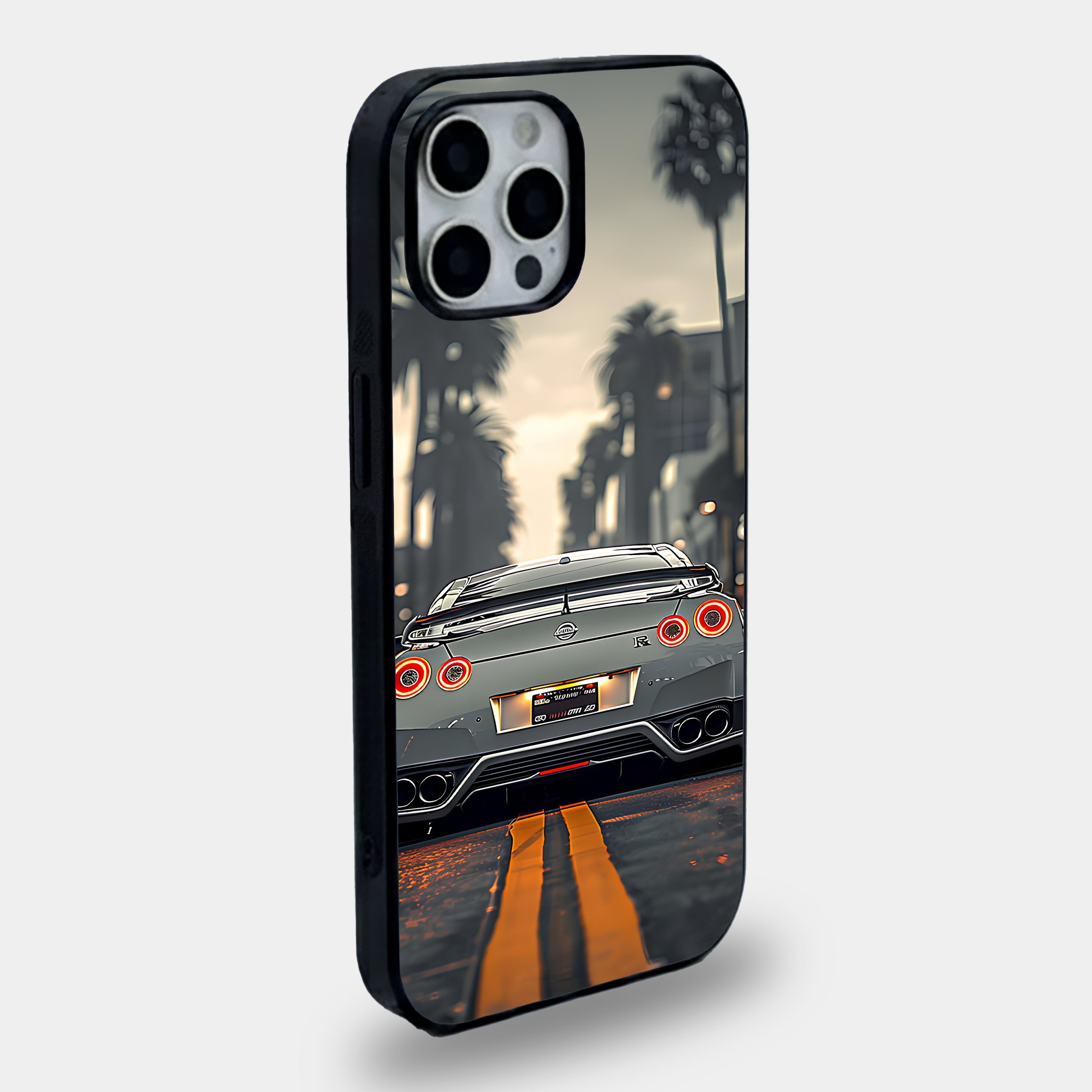 Silver Nissan GTR Palm Case